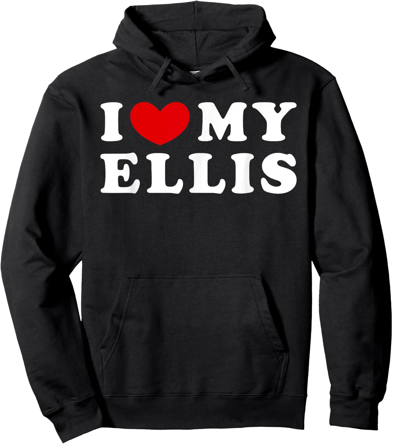 I Love My Ellis, I Heart My Ellis Hoodie - Hoodie | Black