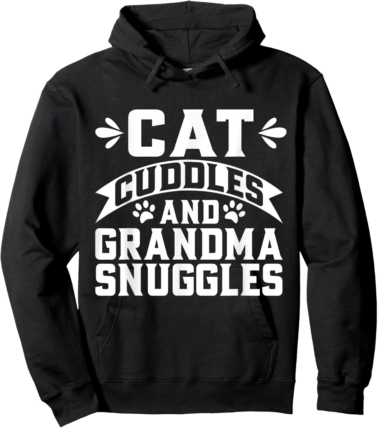 Cat Cuddles Grandma Snuggles Cat Grandma Hoodie - Hoodie | Black