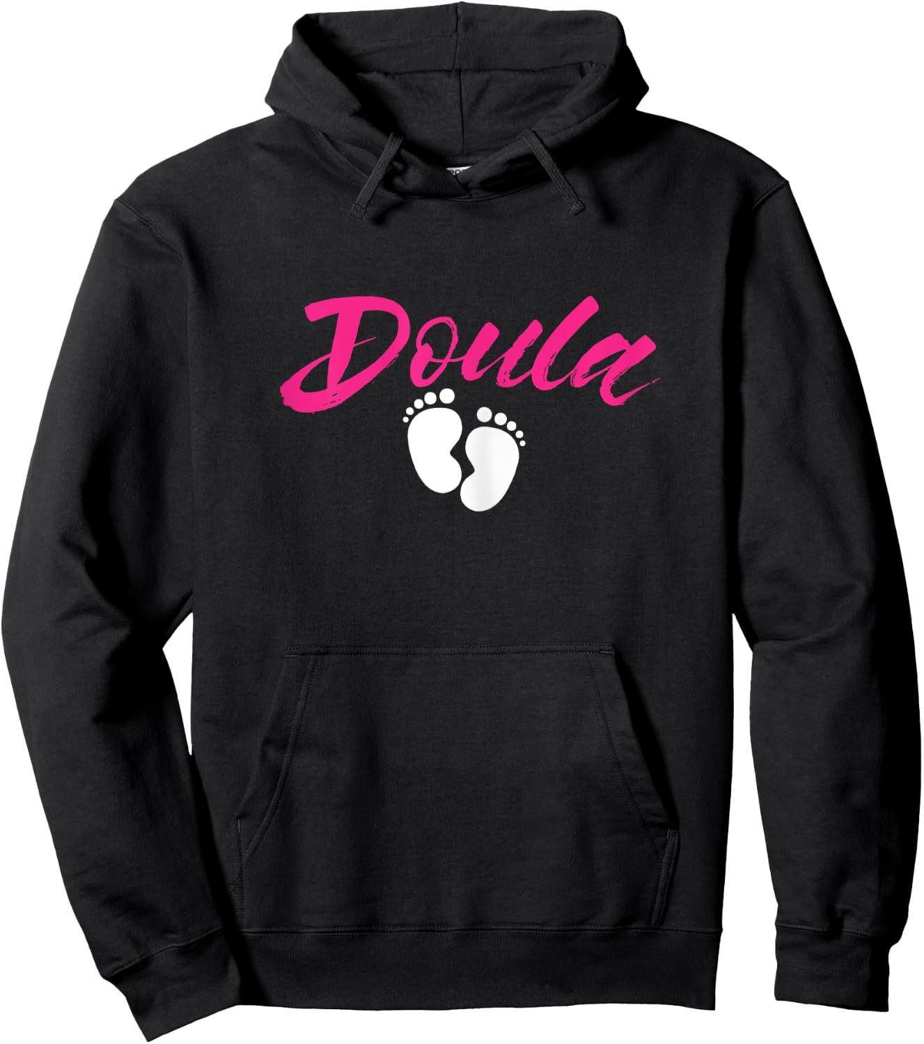 Doula Baby Feet Birthing Childbirth Pregnancy Birth Team Hoodie - Hoodie | Black