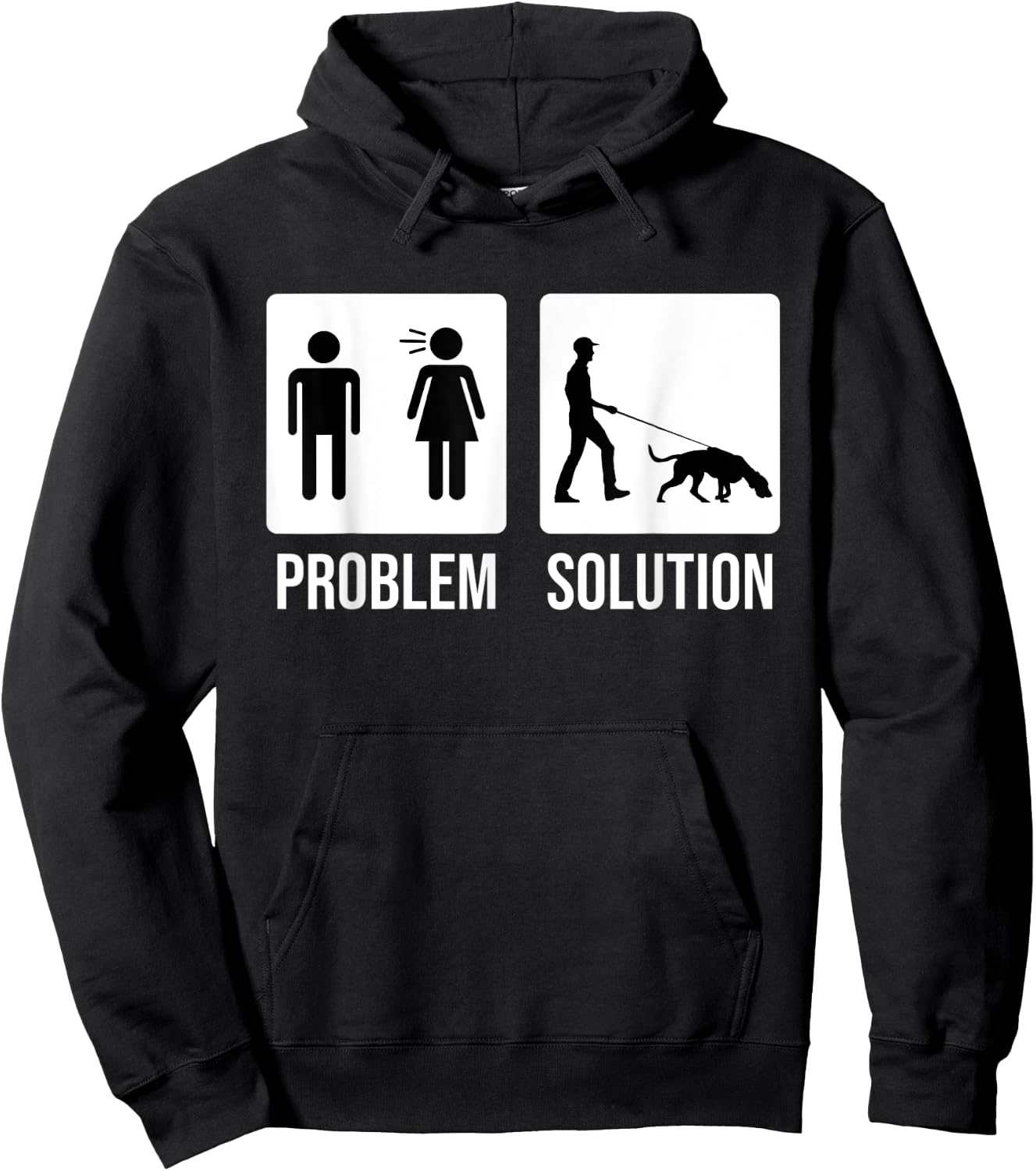 Mantrailing Mantrailer Tracking dog Hoodie - Hoodie | Black