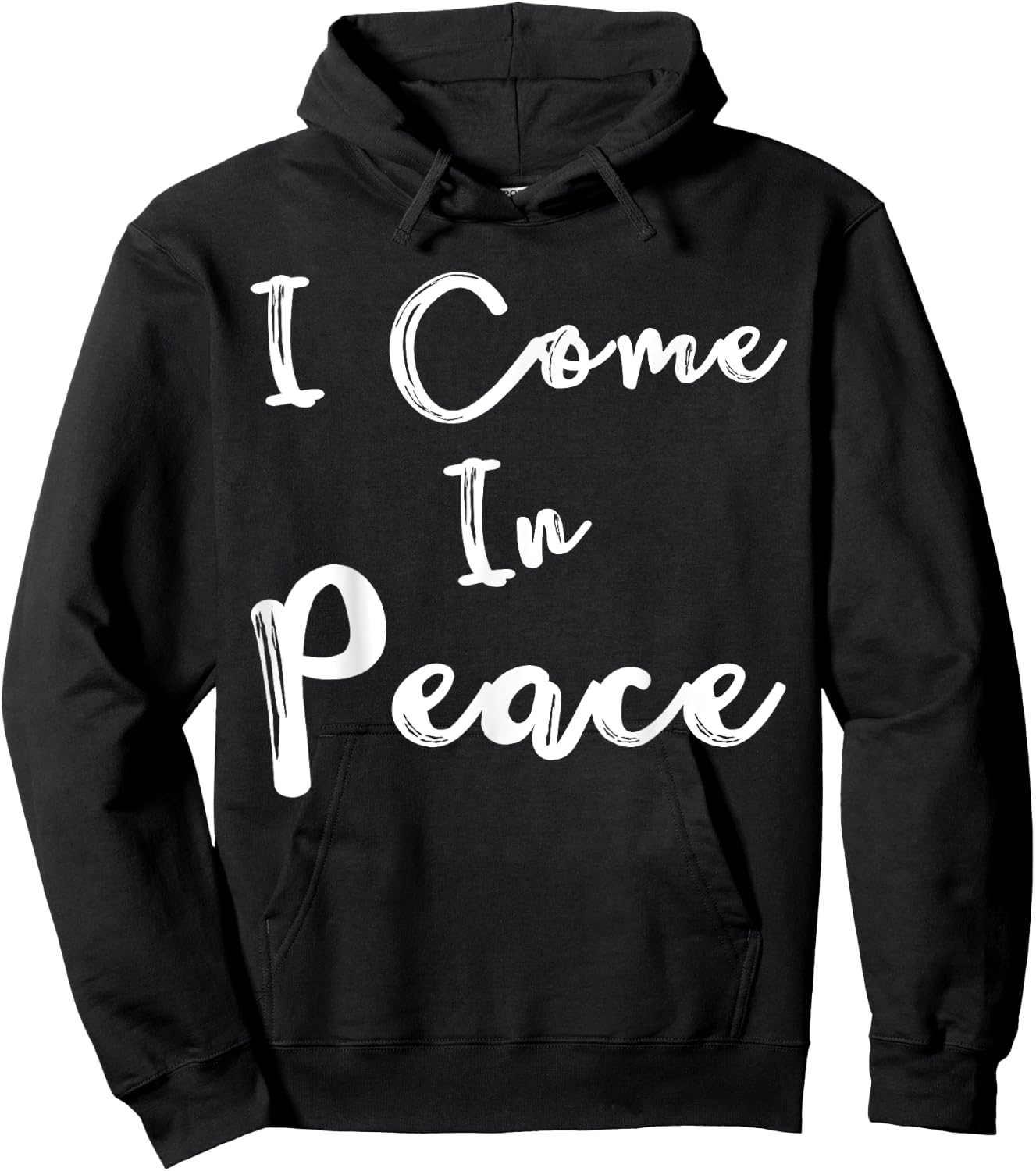 Shirt I Come in Peace I'm Peace Funny Matching Couple Hoodie - Hoodie | Black