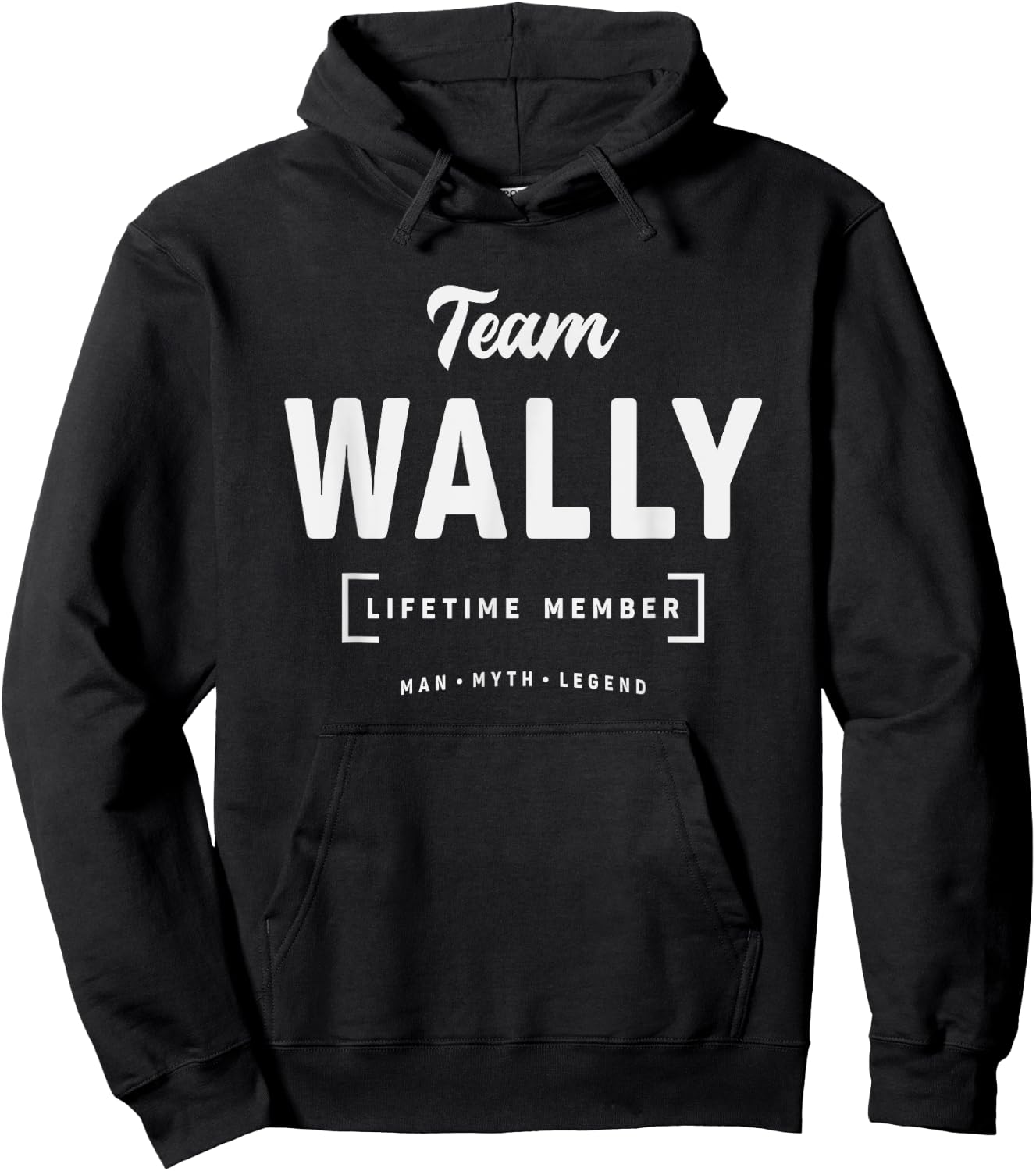 Team Wally Lifetime Member Funny Name Wally Hoodie - Hoodie | Black