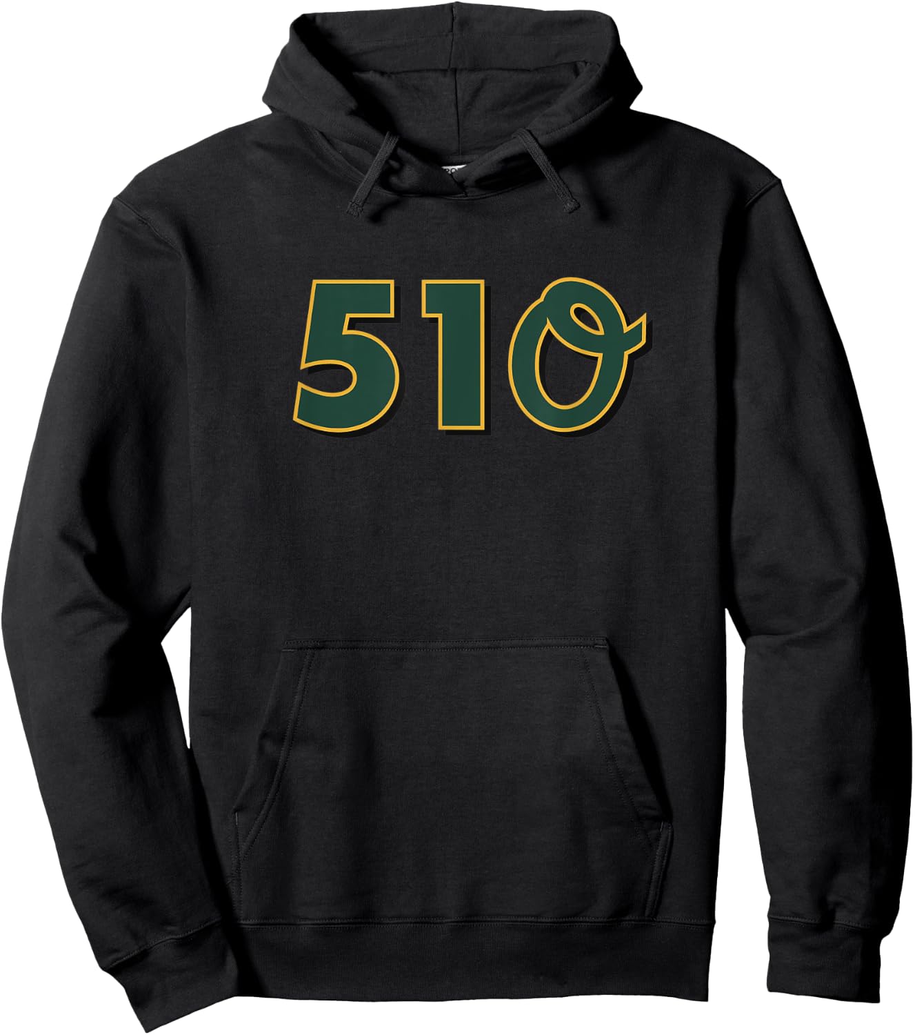510 The Bay Area Oakland Baseball Hoodie - Hoodie | Black