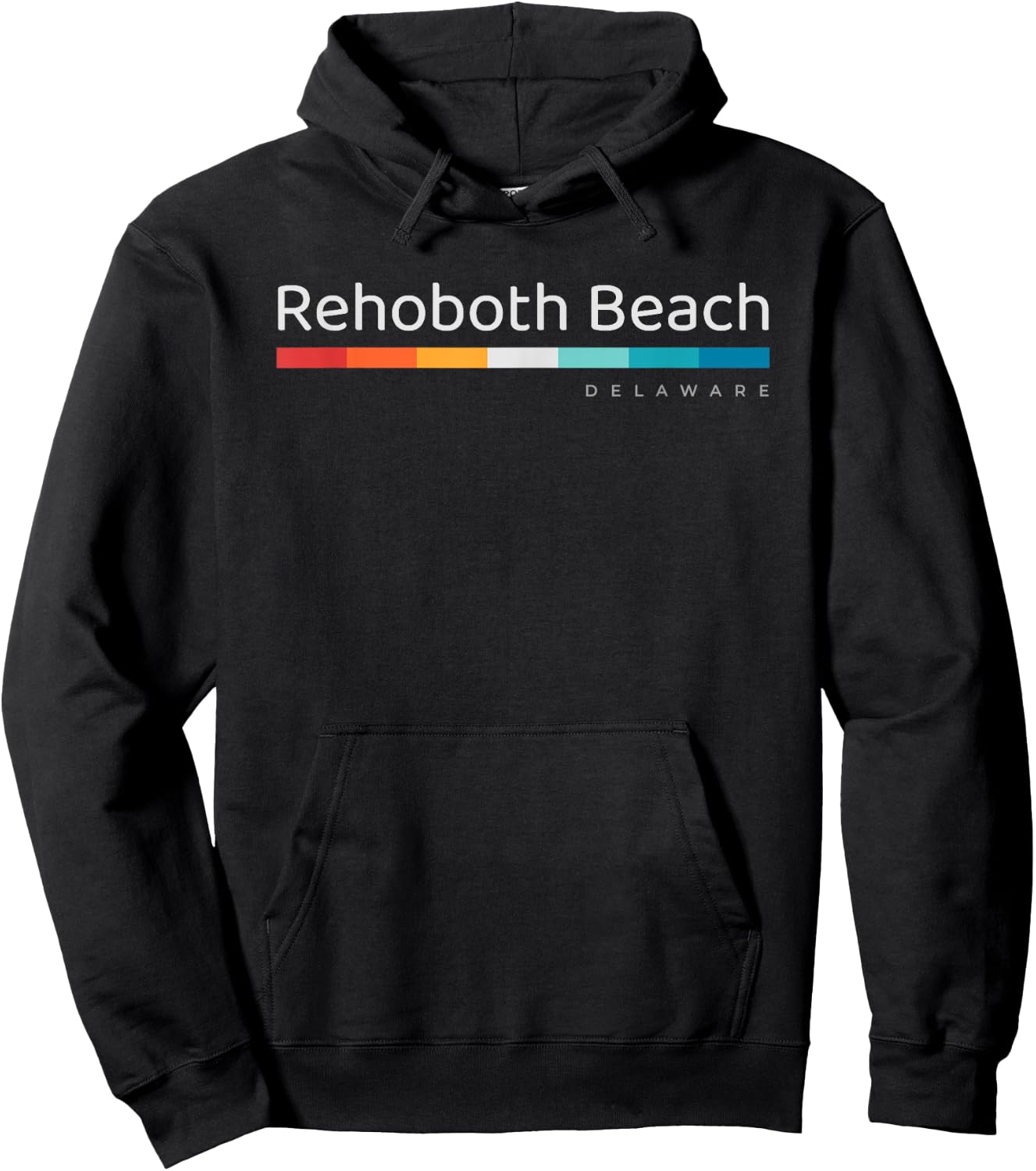Rehoboth Beach DE Delaware Retro Design Men Women Girls Kids Hoodie - Hoodie | Black