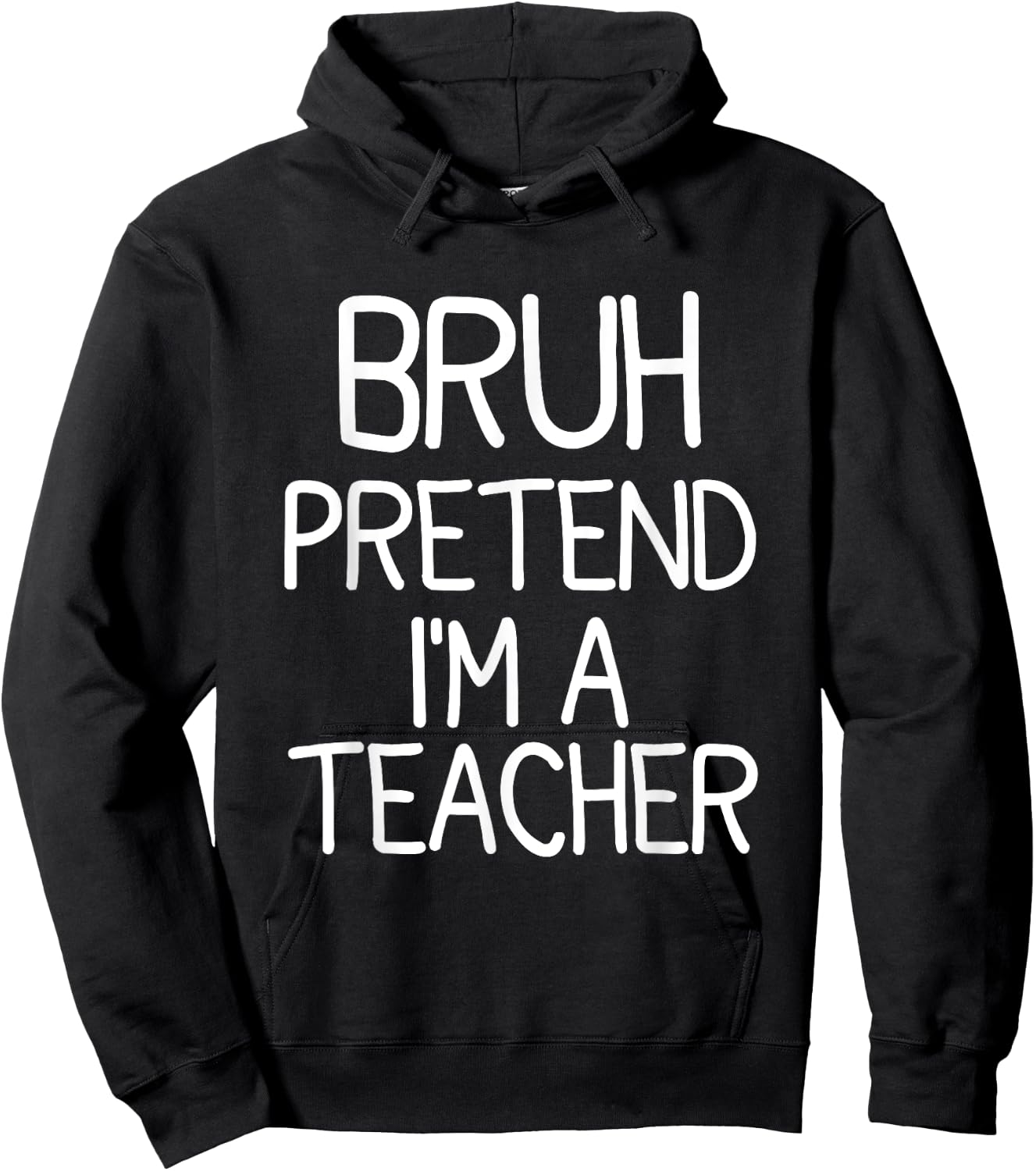 Pretend I'm A Teacher Funny Halloween Costume Hoodie - Hoodie | Black