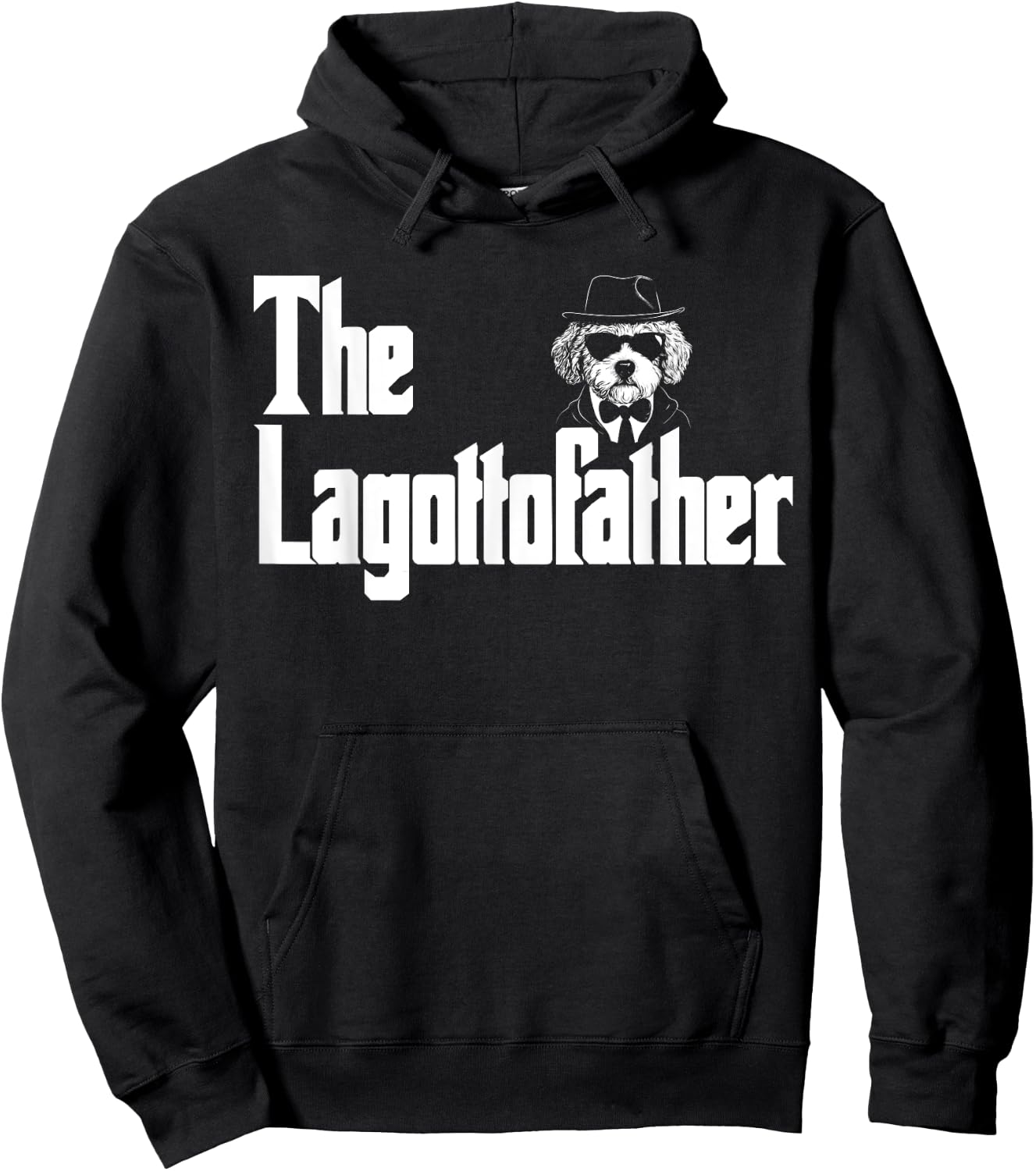 The LagottoFather Funny Lagotto Romagnolo Dog Dad Shirt Men Hoodie - Hoodie | Black