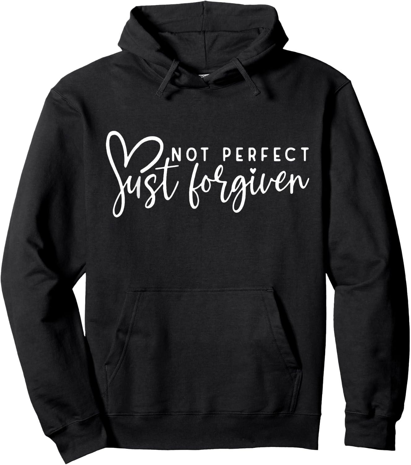 Not Perfect Just Forgiven Christian Easter Day God Jesus Hoodie - Hoodie | Black