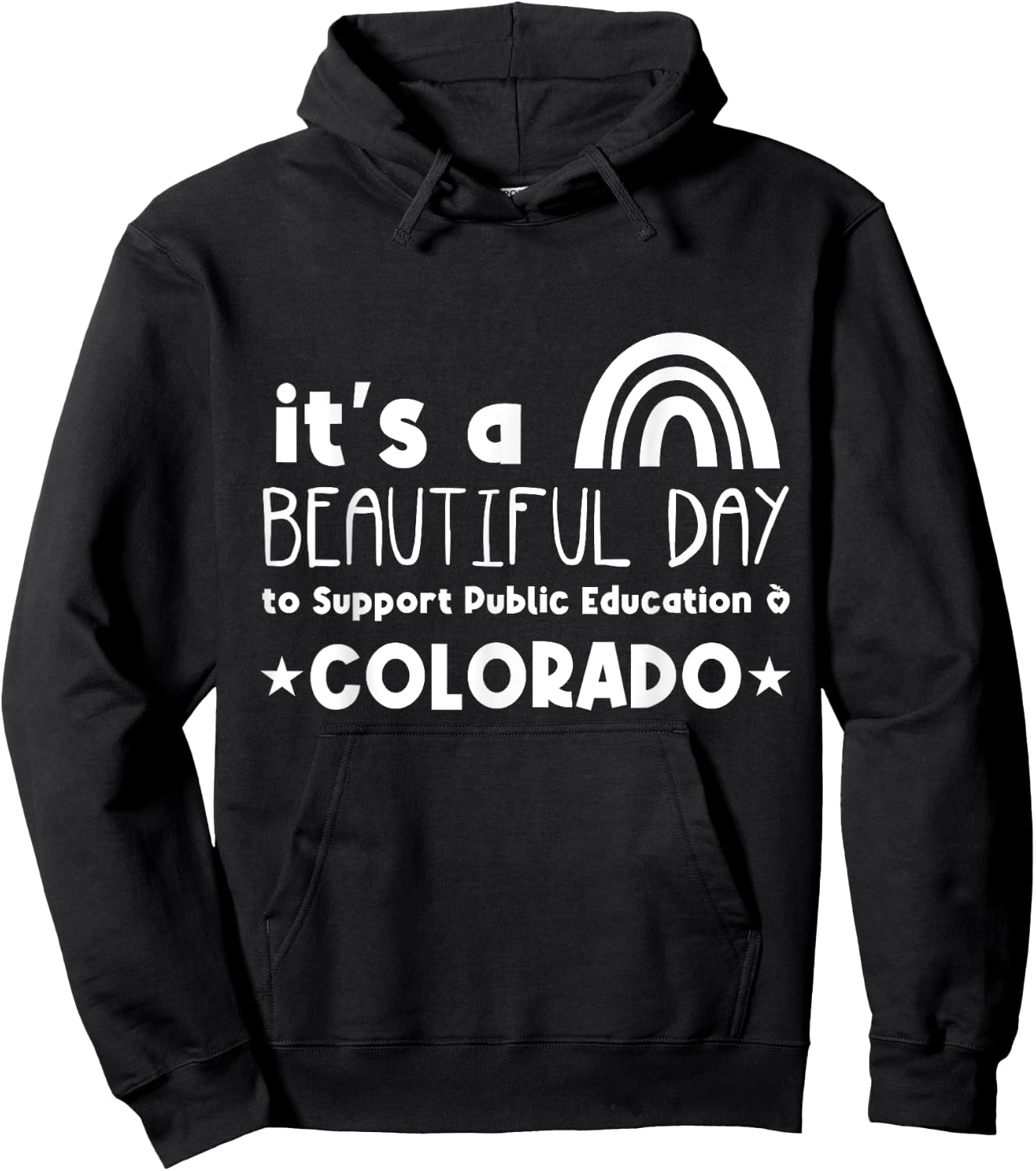 Support Public Education Teacher Red for Ed Colorado Women Kids Hoodie - Hoodie | Black