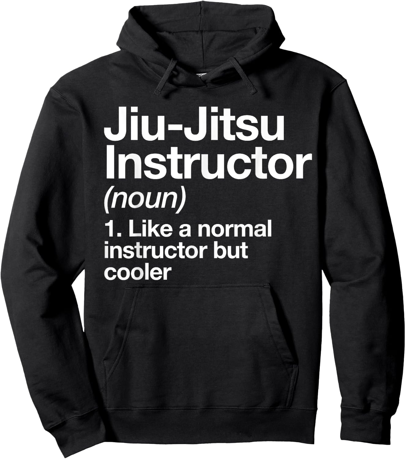 Jiu-Jitsu Instructor Funny Typography Gifts Women's Black Cotton Blend Short Sleeve Hoodie - Hoodie | Black