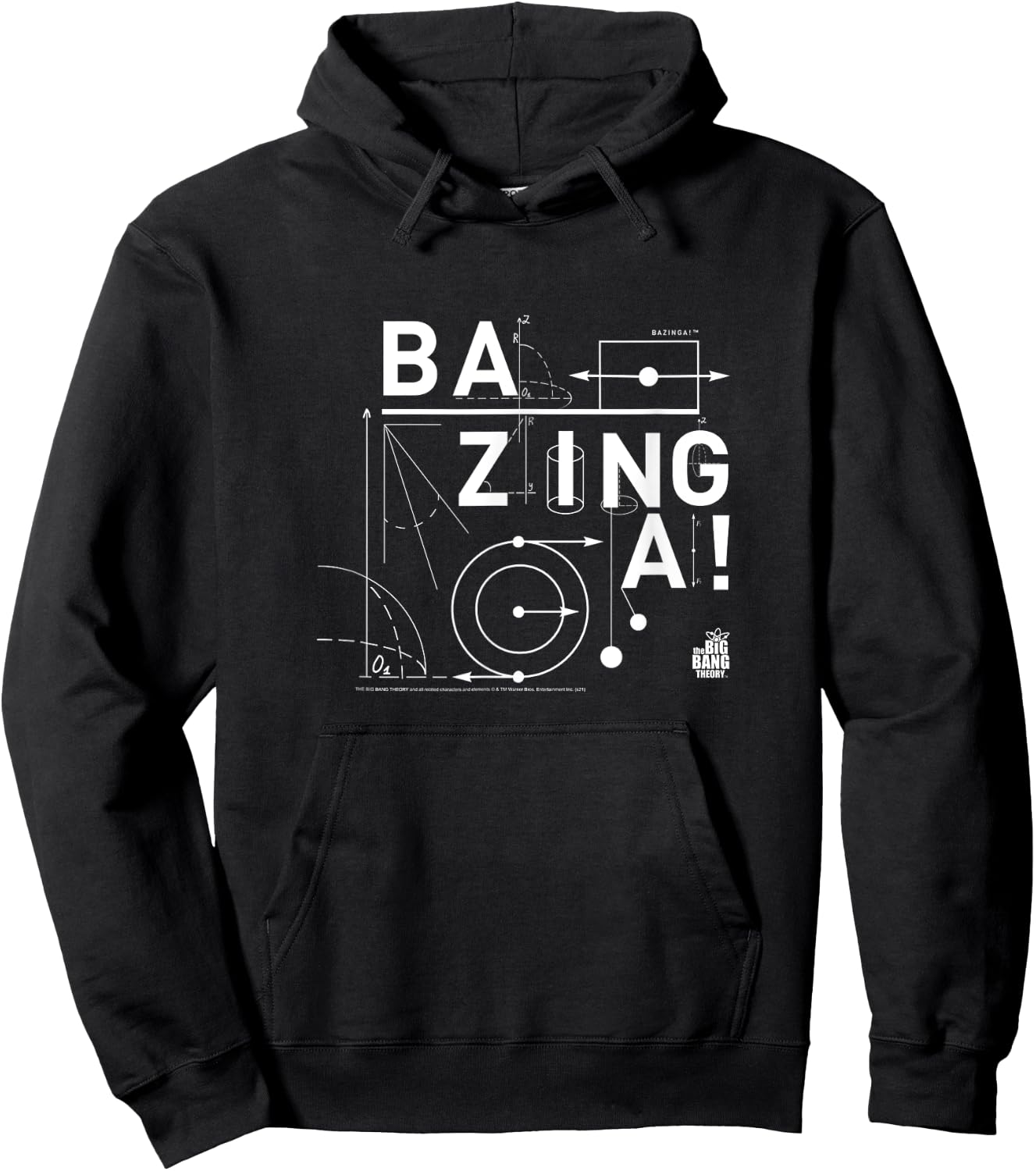 The Big Bang Theory Mathematical Bazinga! TV Show Hoodie - Hoodie | Black