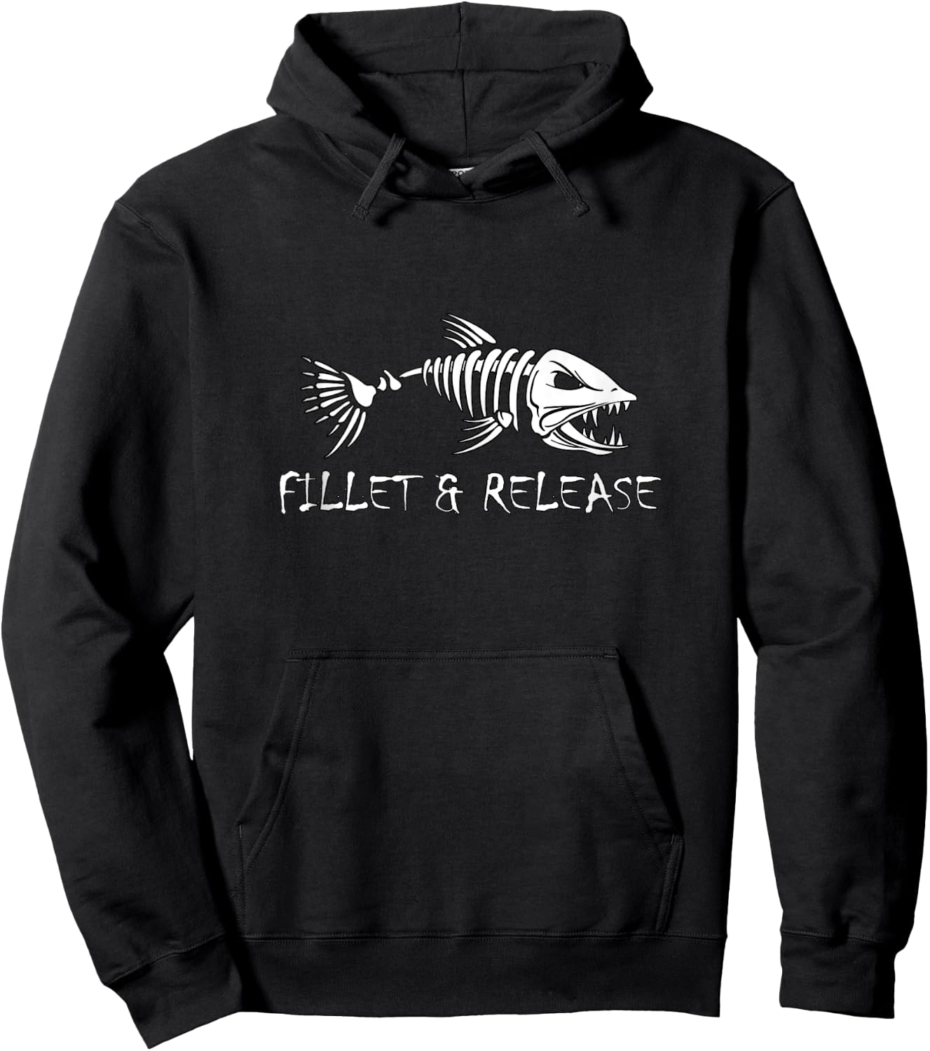 Fillet And Release Fisherman Humor Design Fun Fishing Hoodie - Hoodie | Black