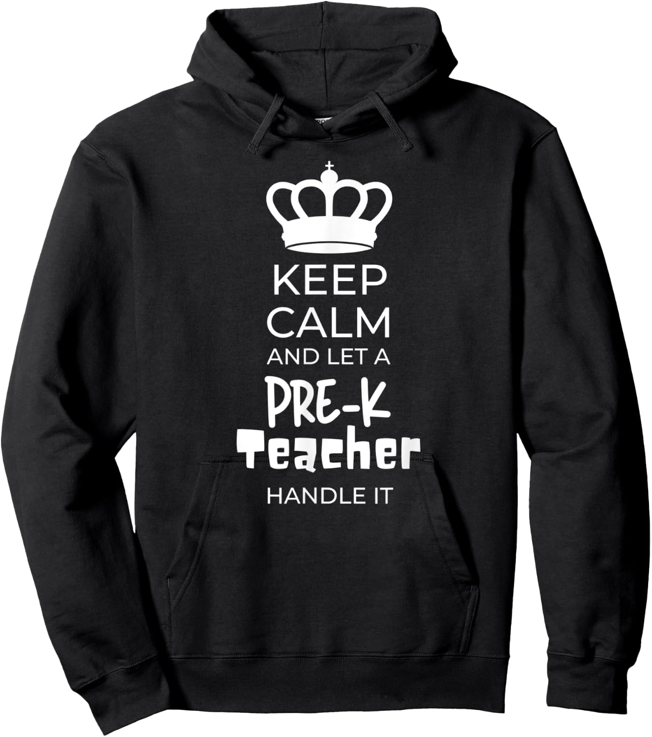 Keep Calm Pre K Teacher Preschool Teacher Women Hoodie - Hoodie | Black