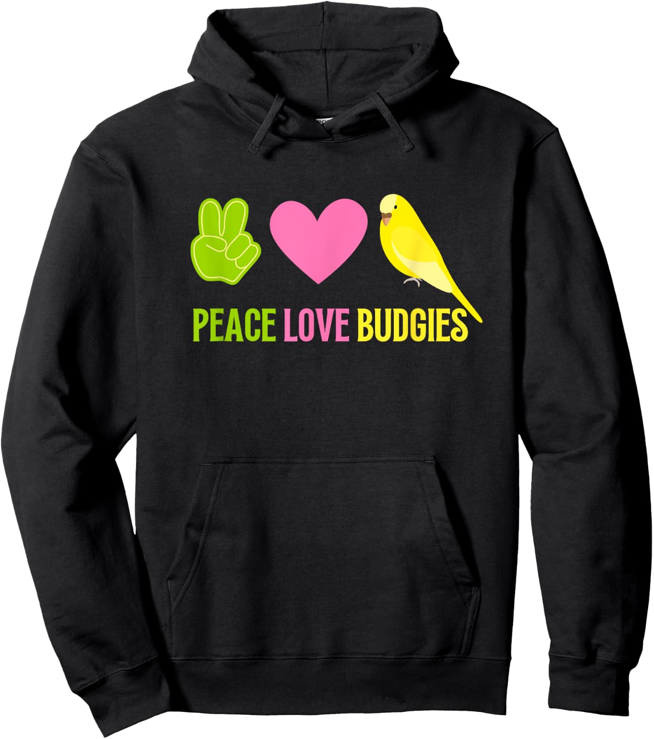 Budgie Shirt Pet Bird Budgie Parakeet Budgerigar Hoodie - Hoodie | Black