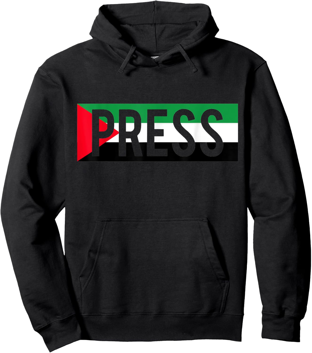 Press Journalist Palestine Press Palestinian Press Hoodie - Hoodie | Black