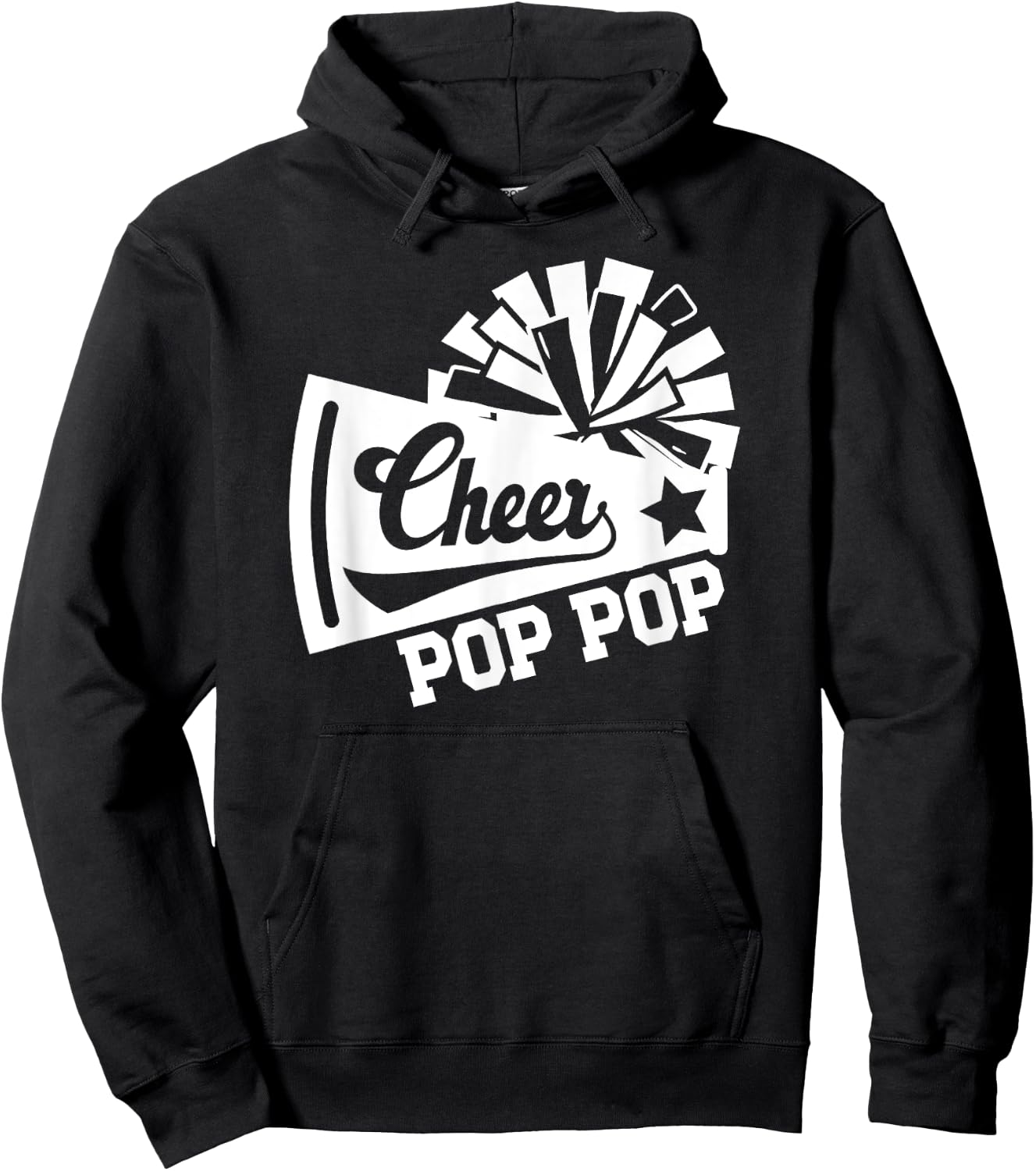 Cheer Pop Pop Of A Cheerleader Pop Pop Cheerleading Pop Pop Hoodie - Hoodie | Black
