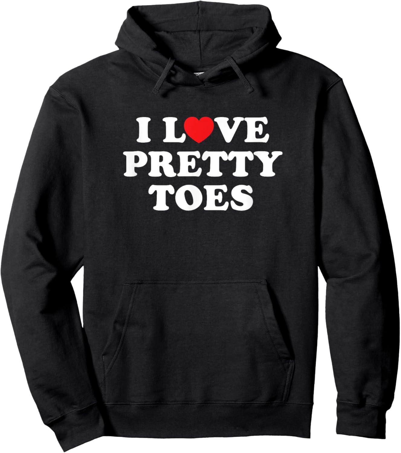 I Love Heart Pretty Toes Nail Salon Manicurist Pedicurist Hoodie - Hoodie | Black