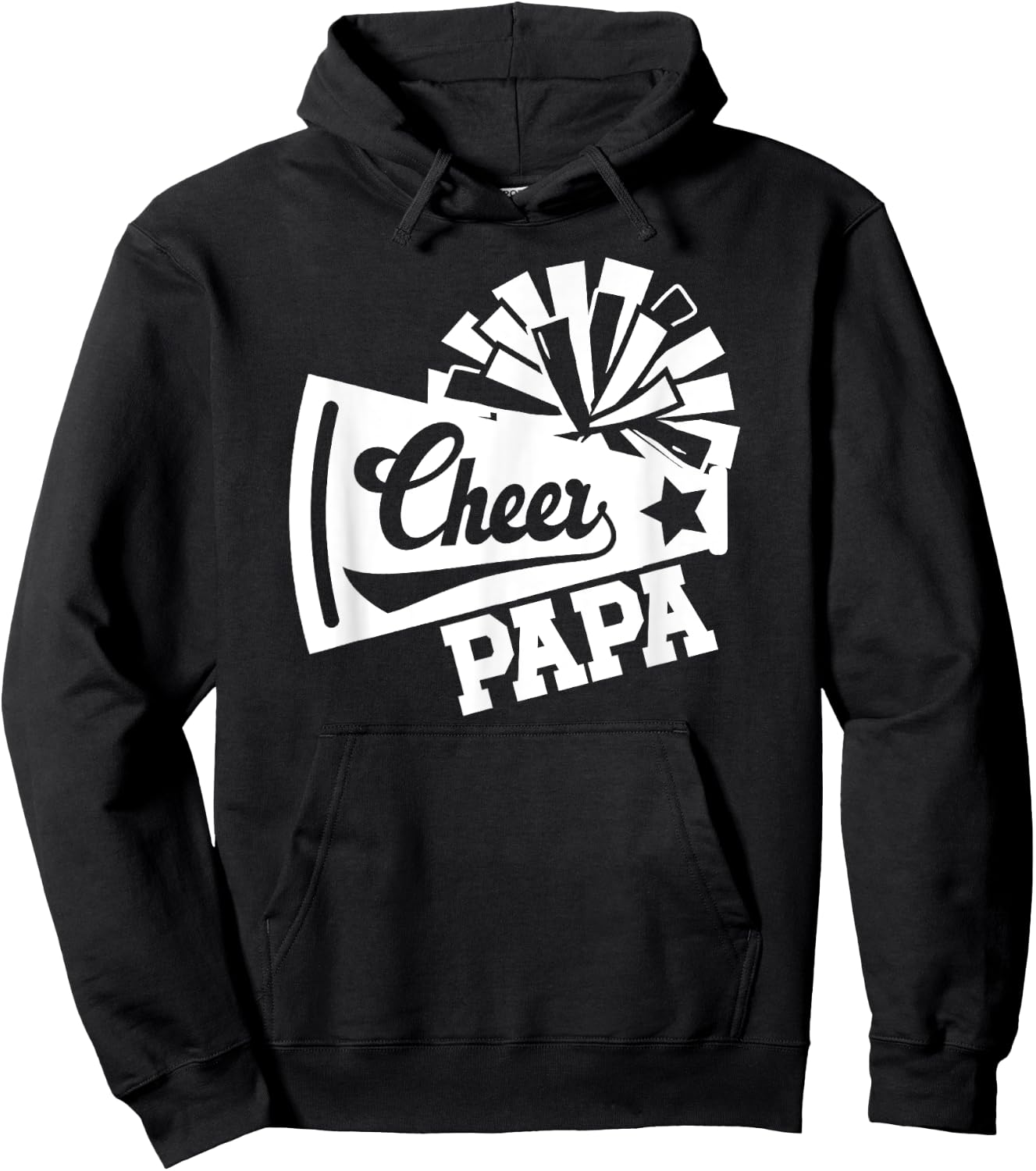 Cheer Papa Of A Cheerleader Papa Cheerleading Papa Hoodie - Hoodie | Black