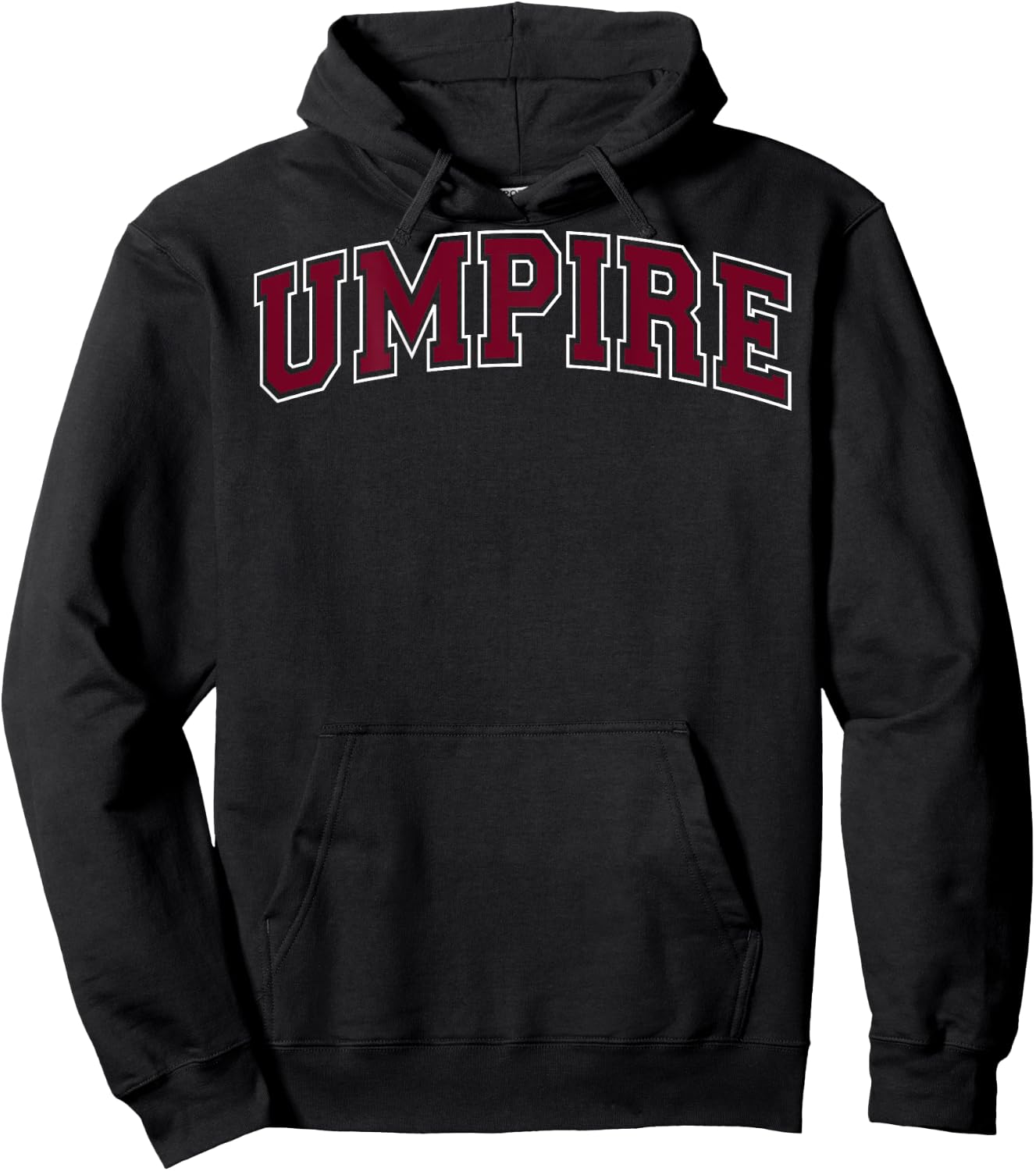 Umpire Sports Baseball Softball Vintage Red on the back Hoodie - Hoodie | Black