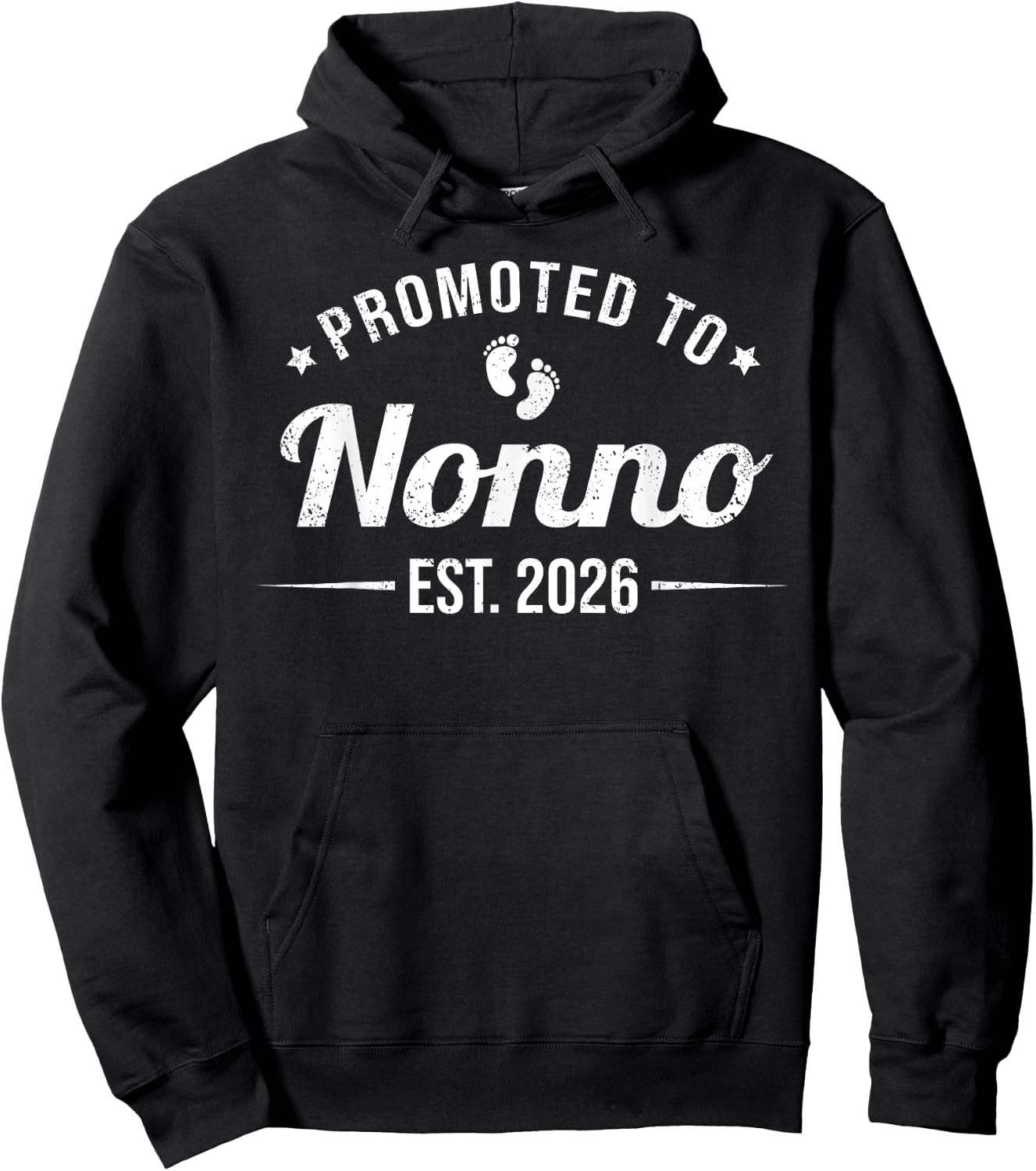 Promoted To Nonno EST. 2026 Funny Soon To Be Nonno Hoodie - Hoodie | Black