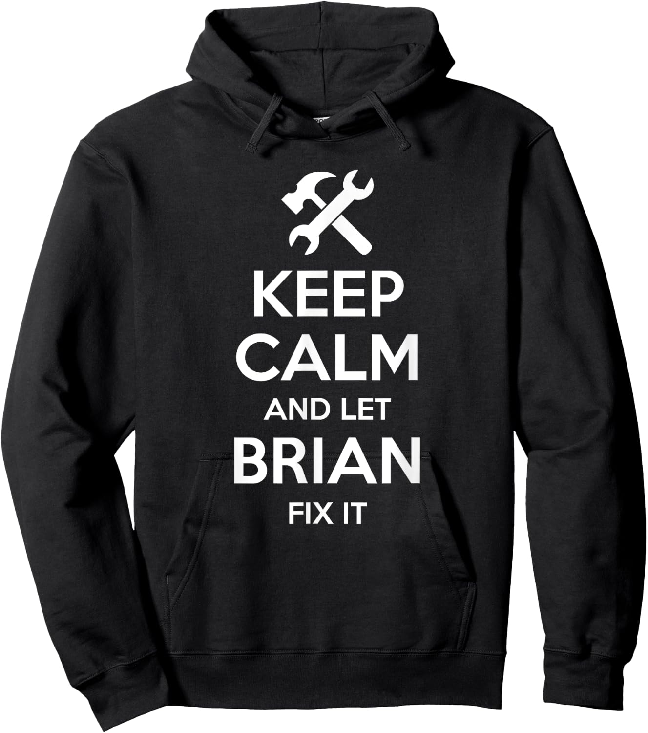 BRIAN Fix Quote Funny Birthday Personalized Name Gift Hoodie - Hoodie | Black