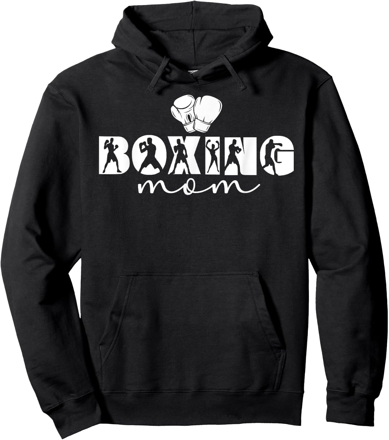 Boxing Mom Boxing Mother Proud Boxing Mama Hoodie - Hoodie | Black