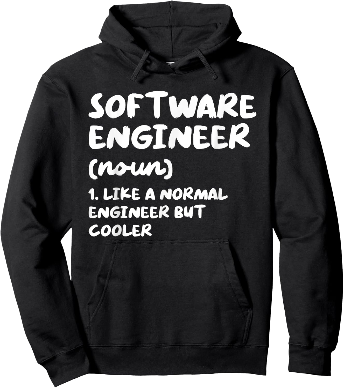 Software Engineer Definition Funny Engineering Hoodie - Hoodie | Black