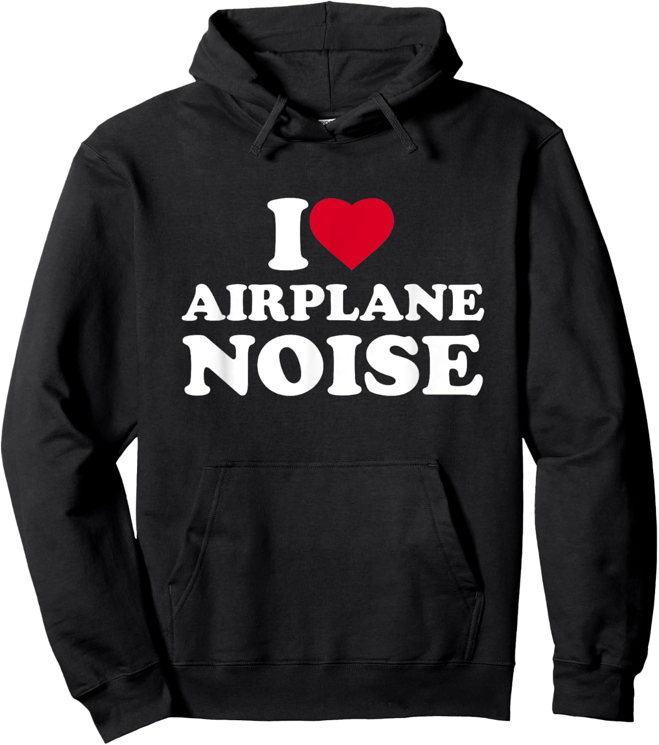 I Love Airplane Noise I Heart Airplane Noise Lover Hoodie - Hoodie | Black