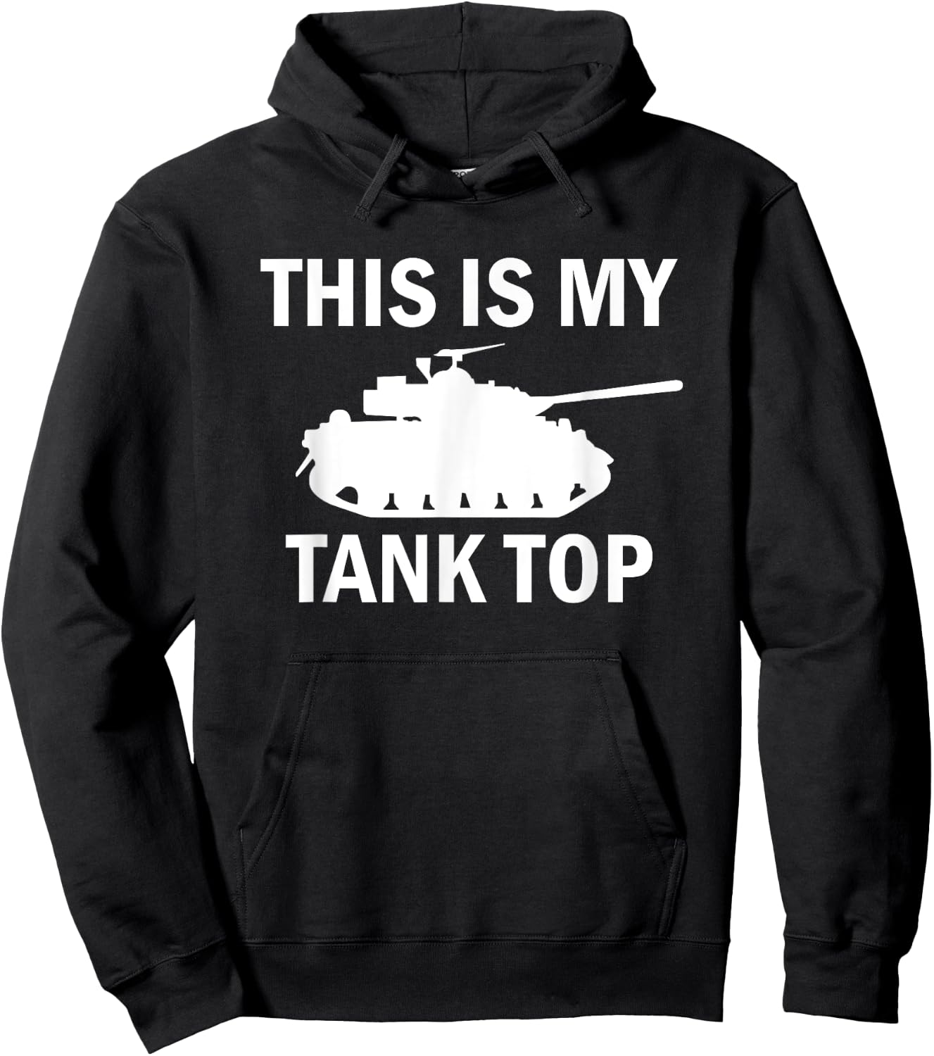 M1 Abrams Tank Funny Sarcastic Military Pun Hoodie - Hoodie | Black