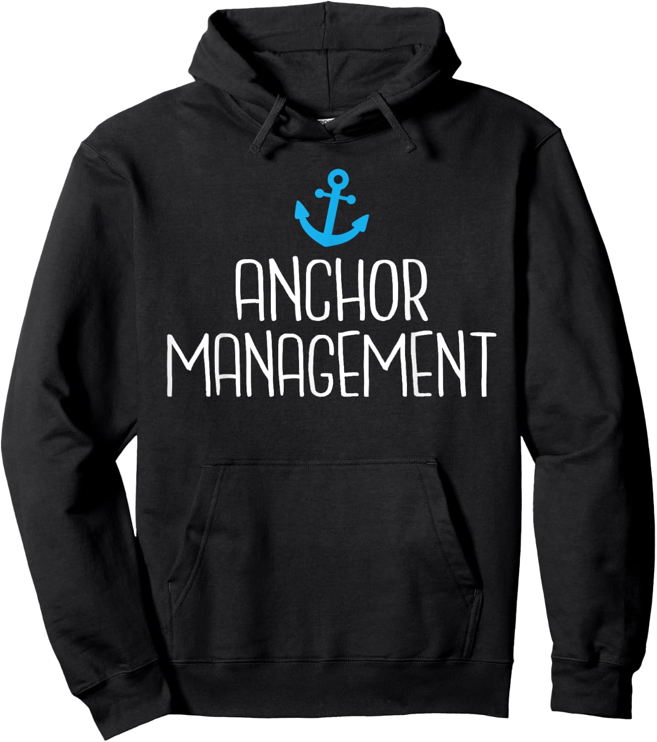 Anchor Management Boat Captain Sailors Hoodie - Hoodie | Black