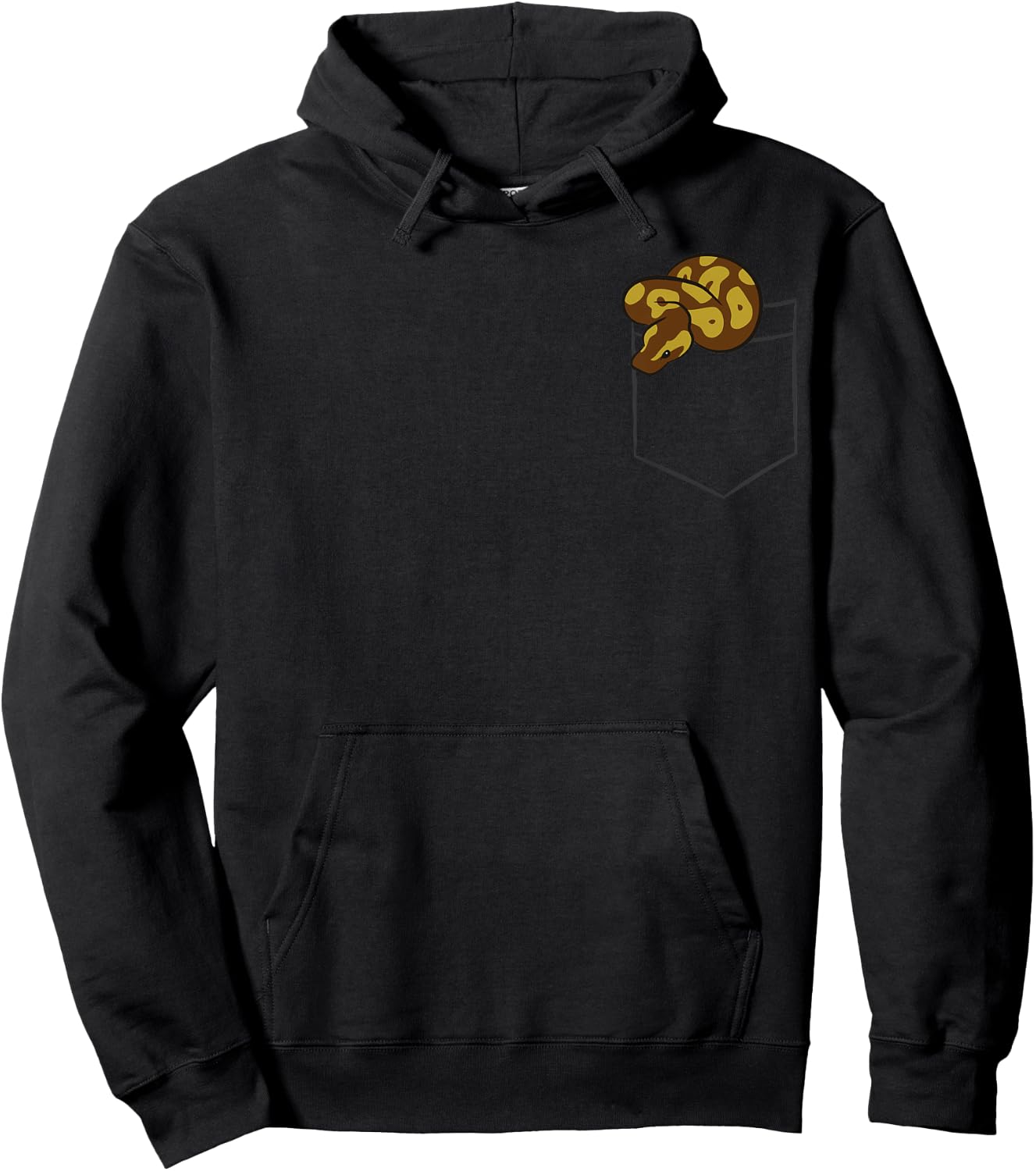 Ball Python Snake In The Pocket Cute Ball Python Hoodie - Hoodie | Black