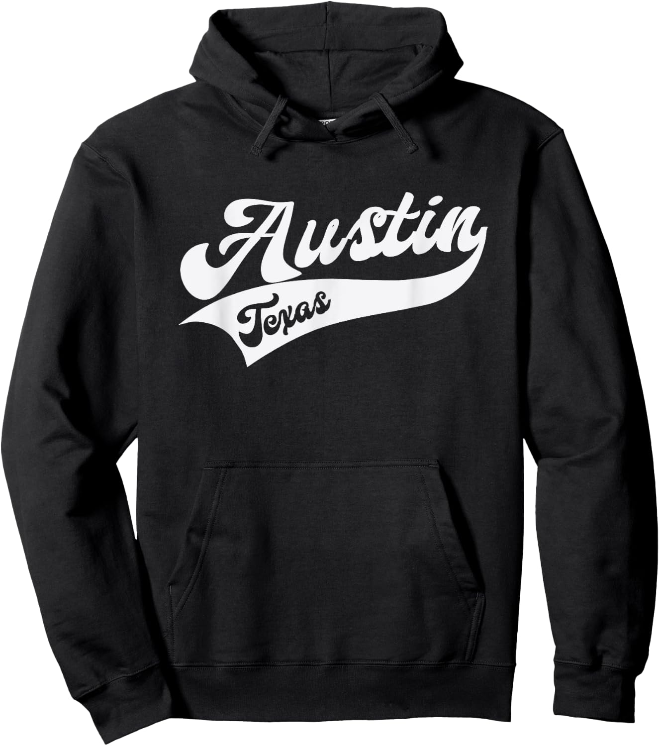 Austin - Texas - Retro / Throwback Design - Classic Hoodie - Hoodie | Black