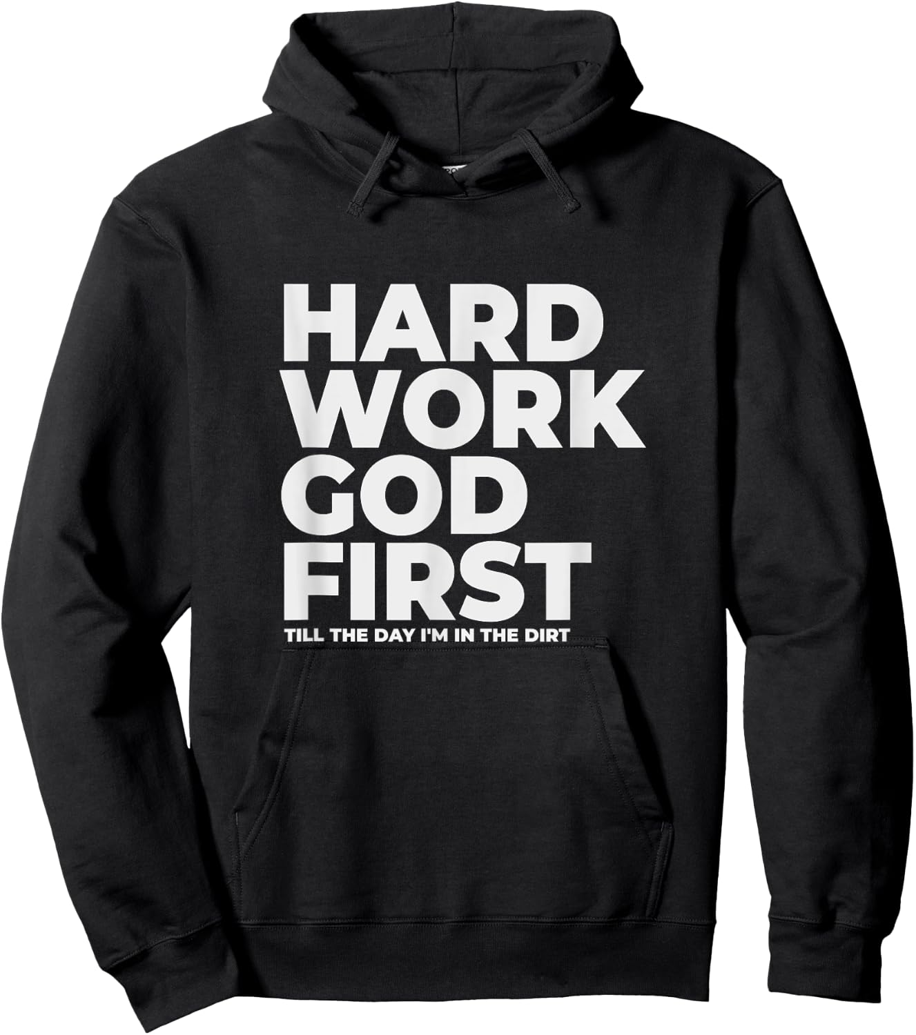 Hard Work God First - Witnessing Hoodie - Hoodie | Black