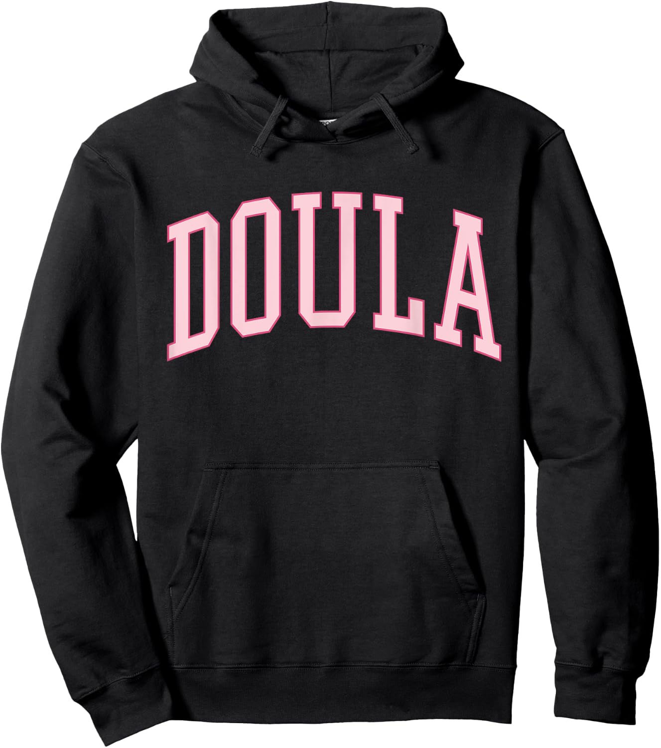 Doula Midwife Cute Preppy Pink Birth Worker Hoodie - Hoodie | Black