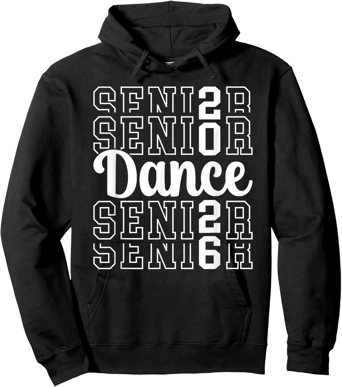 Cute Dance Senior 2026 Class Of 2026 Senior Dancer Hoodie - Hoodie | Black