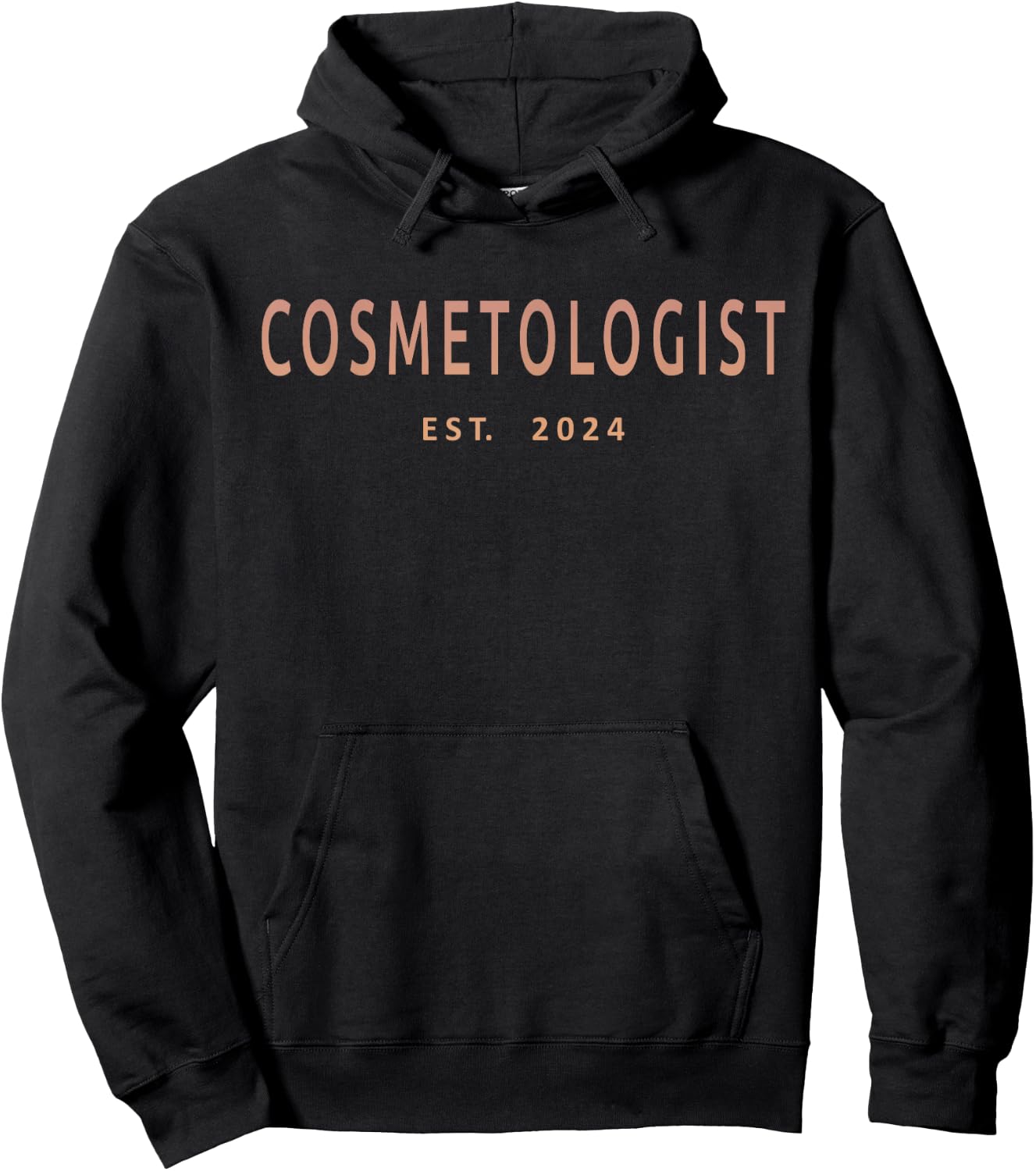 Cosmetologist Est. 2024 Cosmetology Beauty School Graduation Hoodie - Hoodie | Black