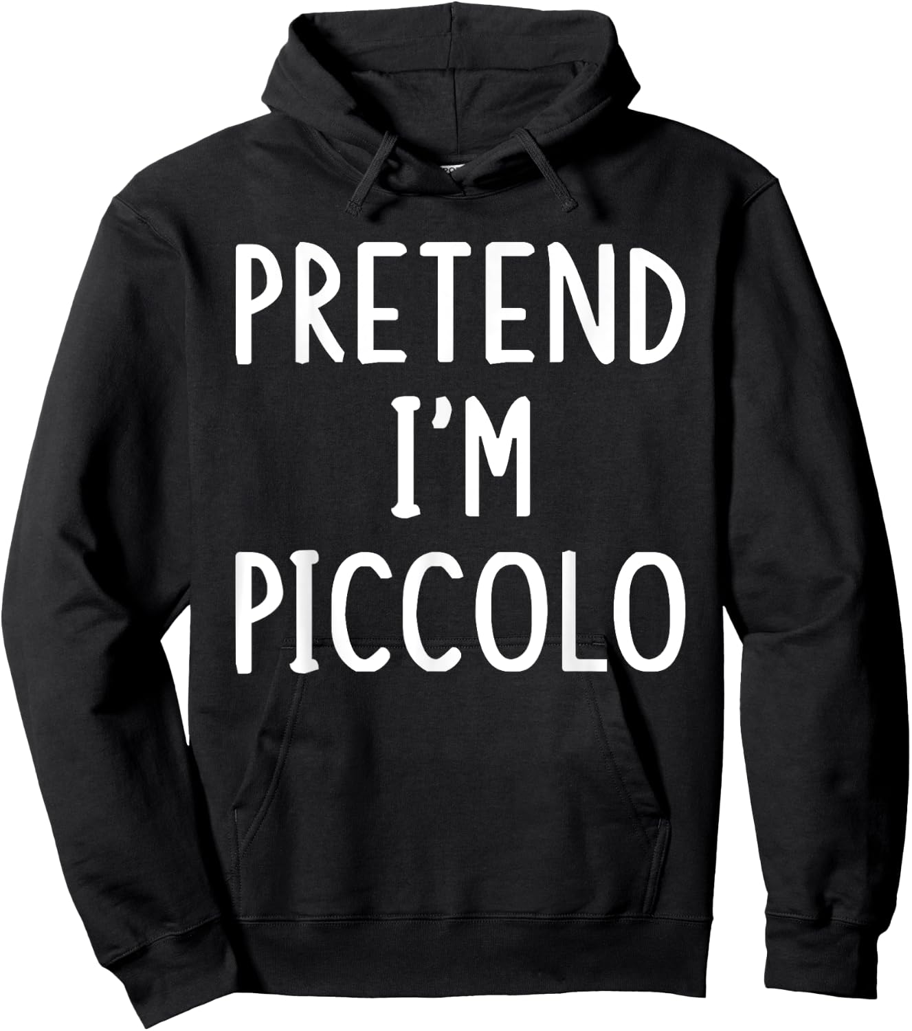 Pretend I'm Piccolo Lazy Easy Halloween Matching Costume Hoodie - Hoodie | Black