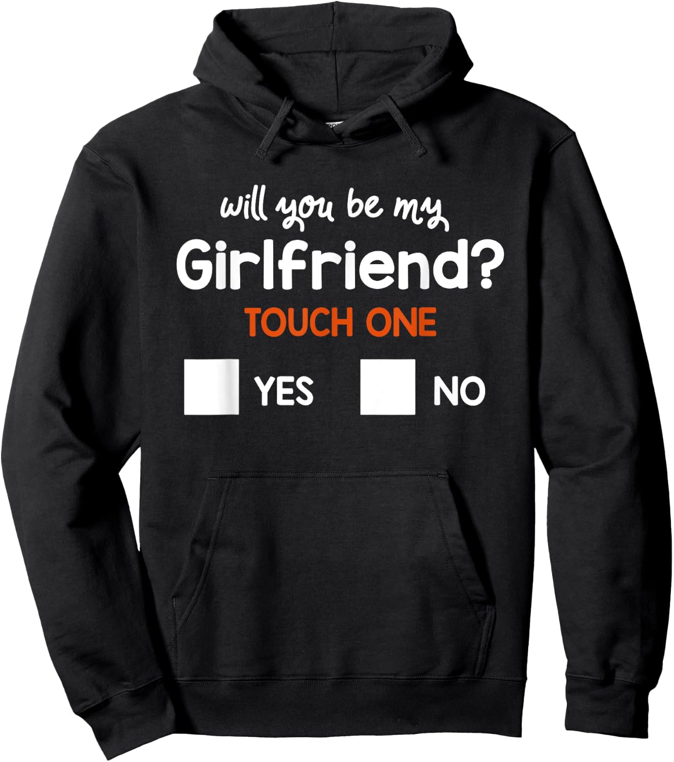 Funny Ask her Will You Be My Girlfriend great Gift Hoodie - Hoodie | Black