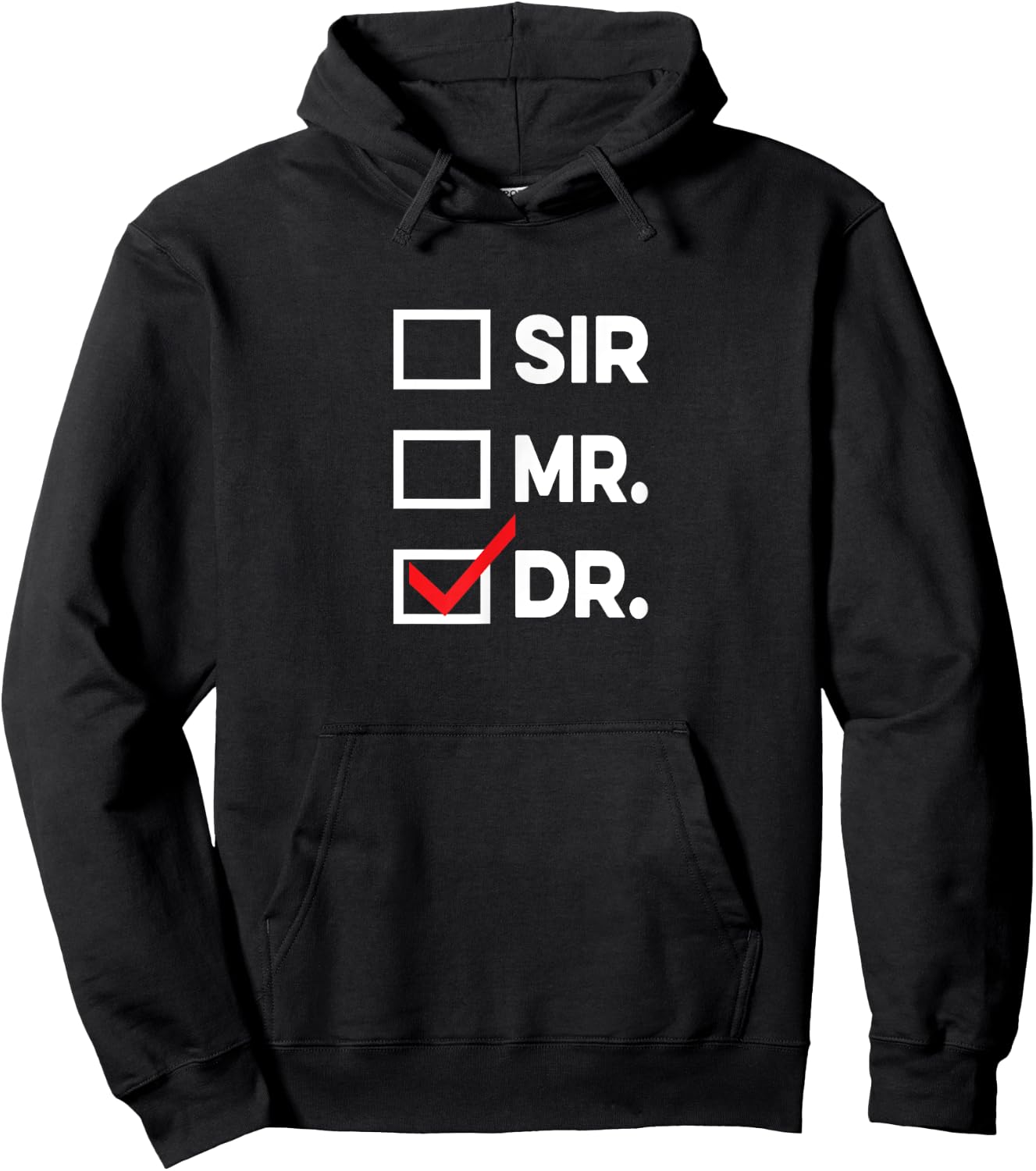 Sir Mr Dr Graduation Men Hoodie - Hoodie | Black