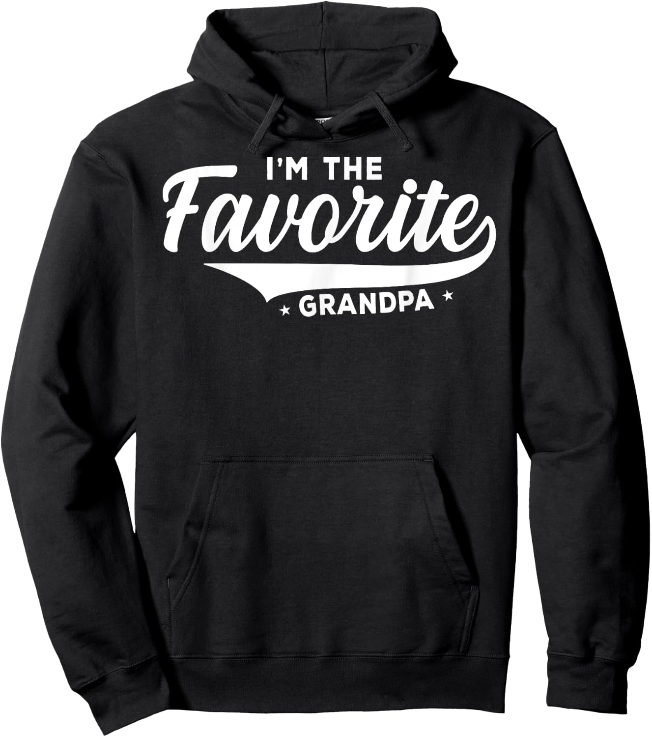 It's Official I'm The Favorite Grandpa Father Funny Grandpa Hoodie - Hoodie | Black