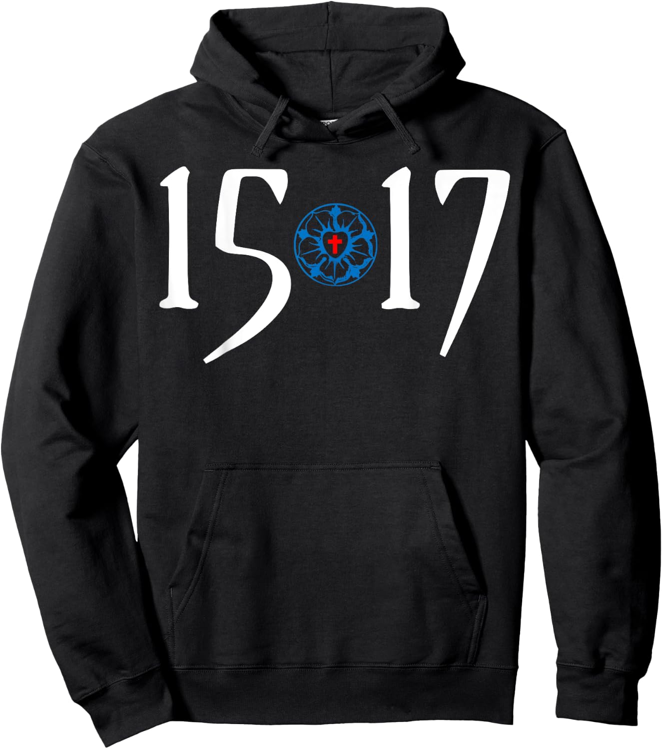 500 Years Of Reformation - Martin Luther Rose 1517- Lutheran Hoodie - Hoodie | Black