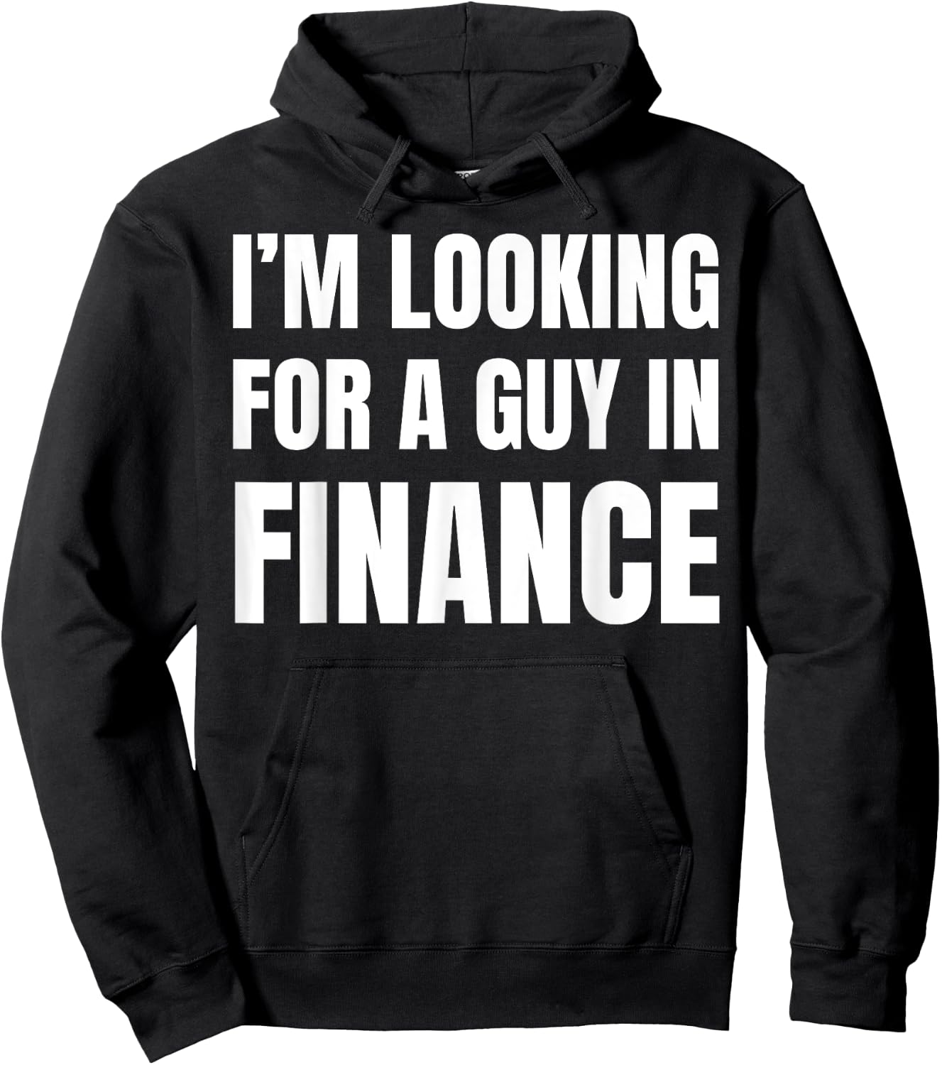 Looking For Guy In Finance Funny Couples Finance Hoodie - Hoodie | Black