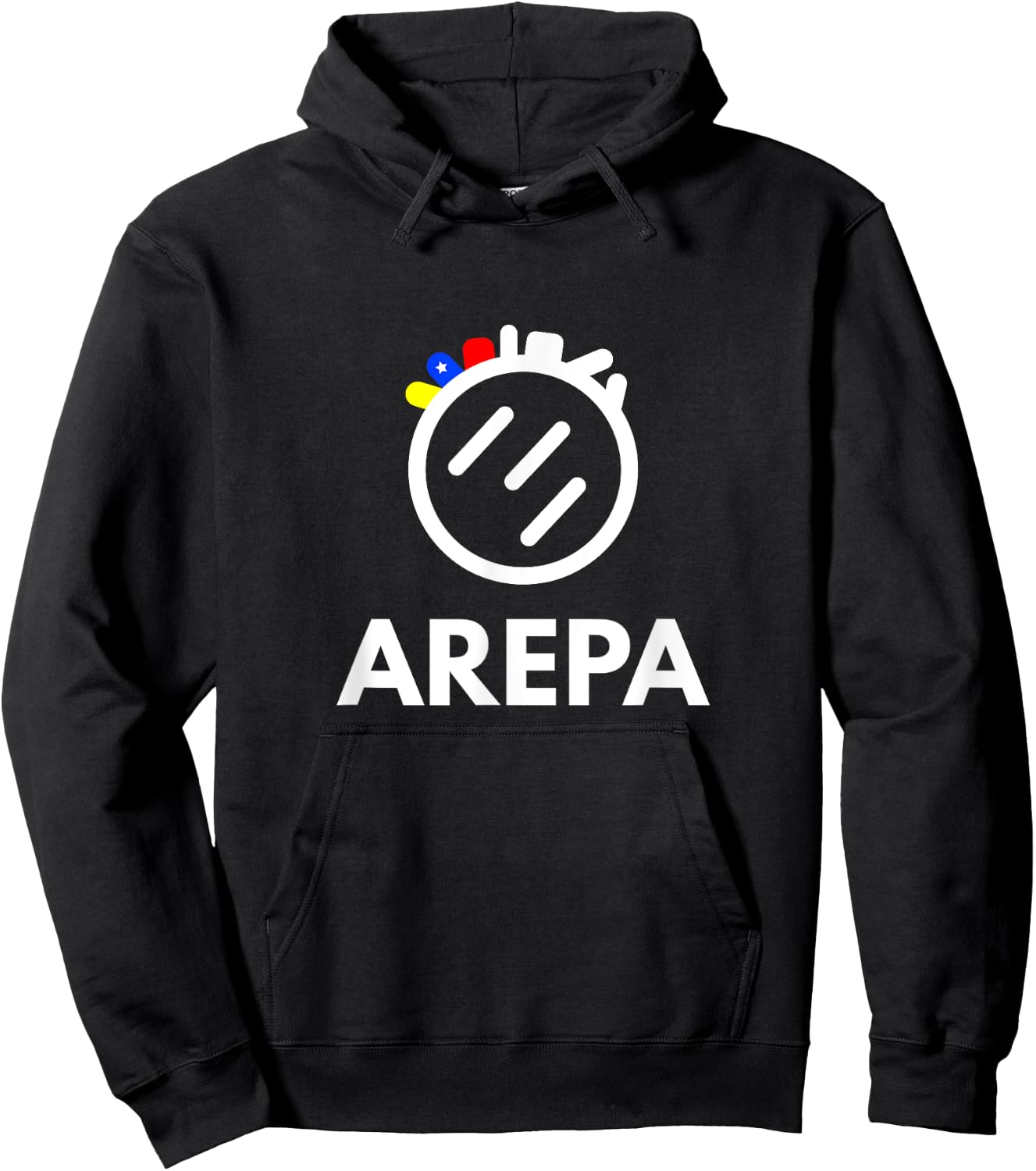 Venezuelan Arepa Tricolor Venezuela Novelty Art Hoodie - Hoodie | Black