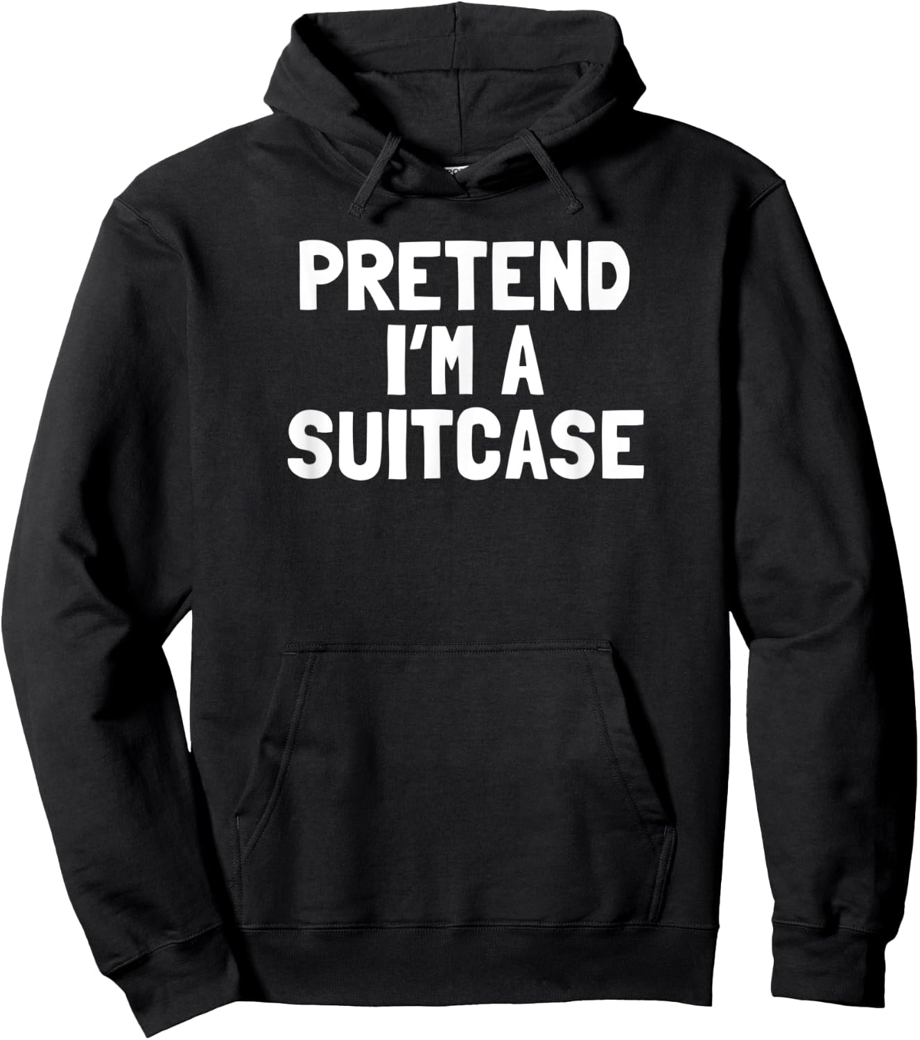 Pretend I'm A Suitcase Halloween Costume Hoodie - Hoodie | Black