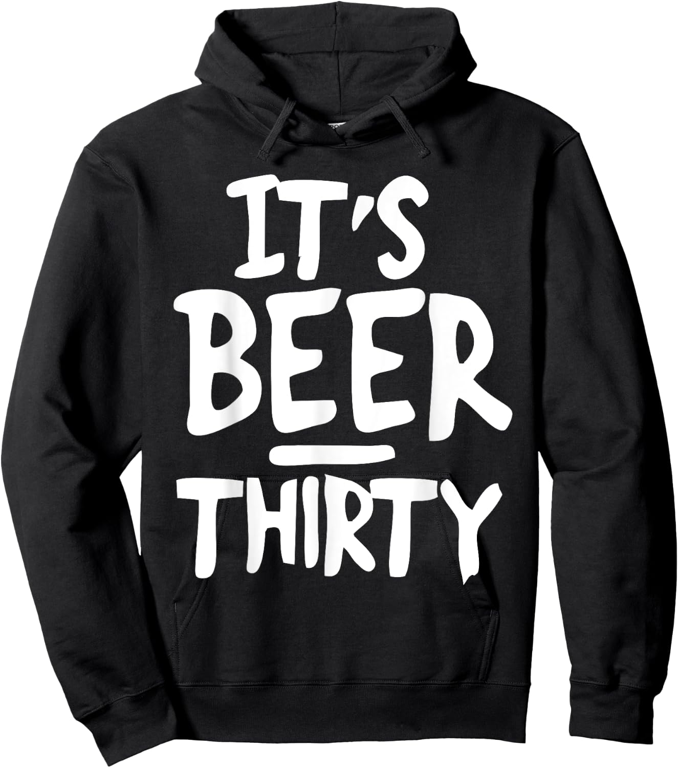 DeluxeTees It's Beer Thirty , Small, Black Hoodie - Hoodie | Black