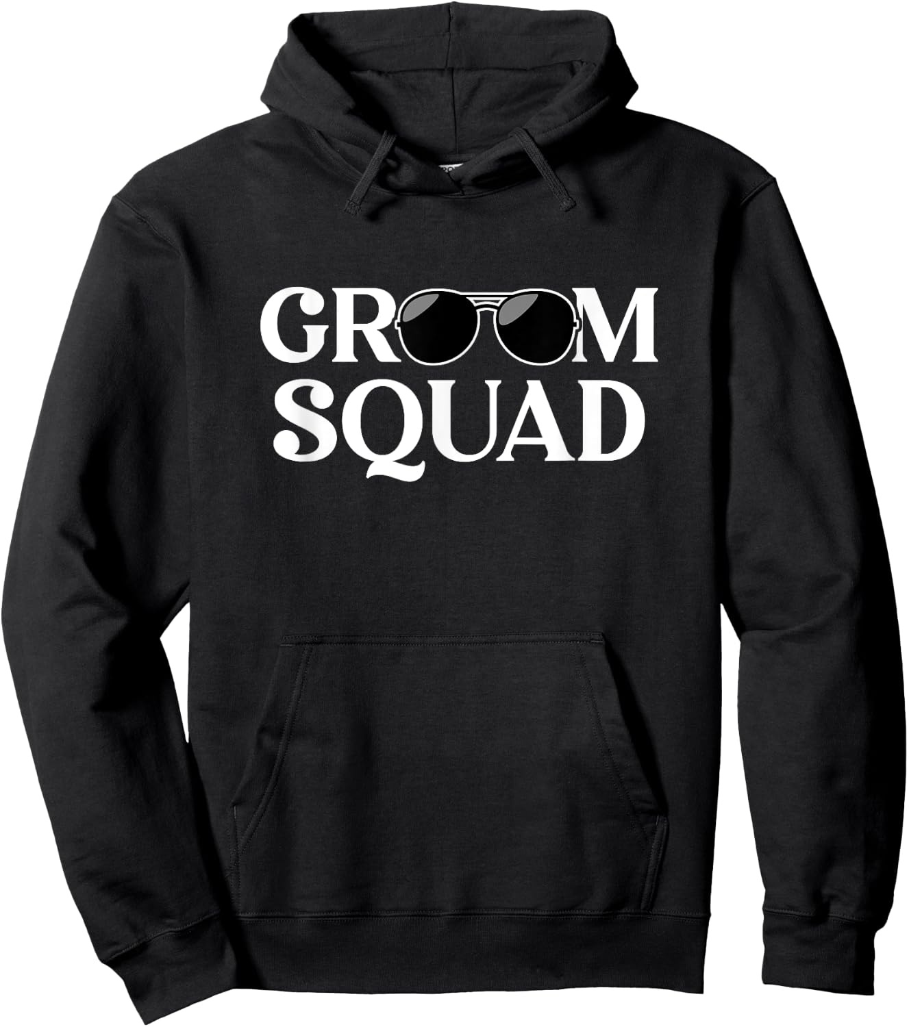 Groom Squad Sunglasses Wedding Bachelor Party Matching Hoodie - Hoodie | Black