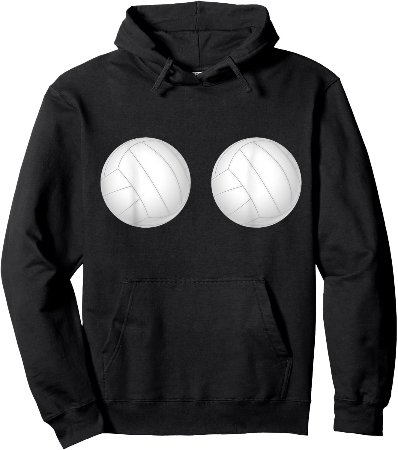 Volleyball Player Boobs Funny Hoodie - Hoodie | Black