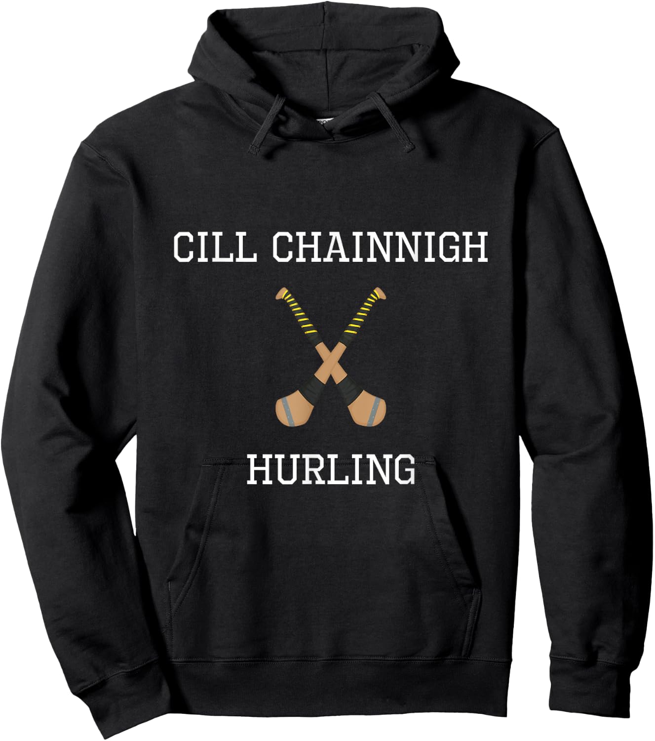 Kilkenny Cill Chainnigh Hurling Irish County Ireland Hurling Hoodie - Hoodie | Black