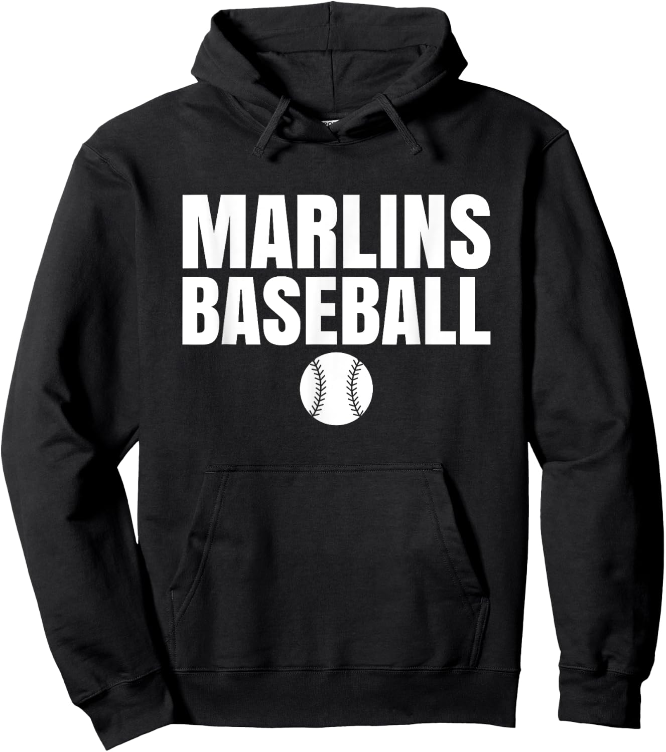 Marlins Mercy Baseball Hoodie - Hoodie | Black