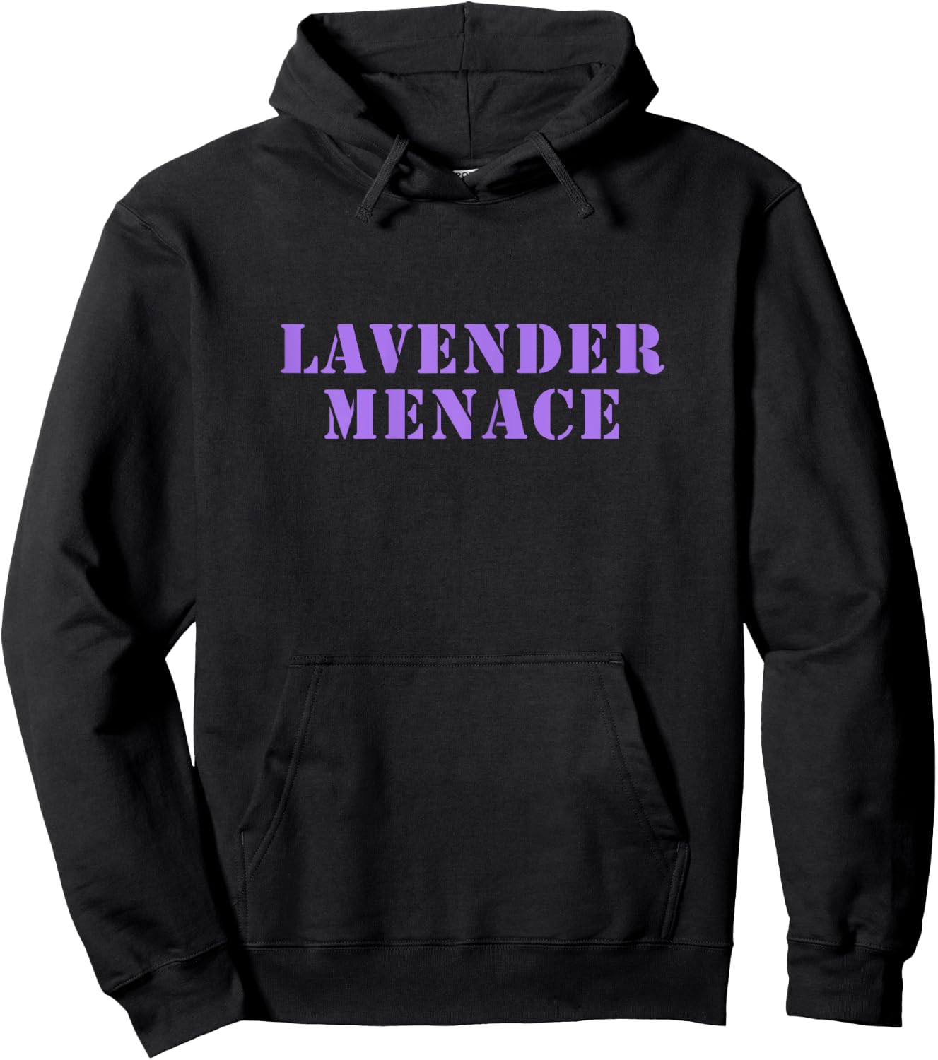 Lavender Menace Shirt Hoodie - Hoodie | Black
