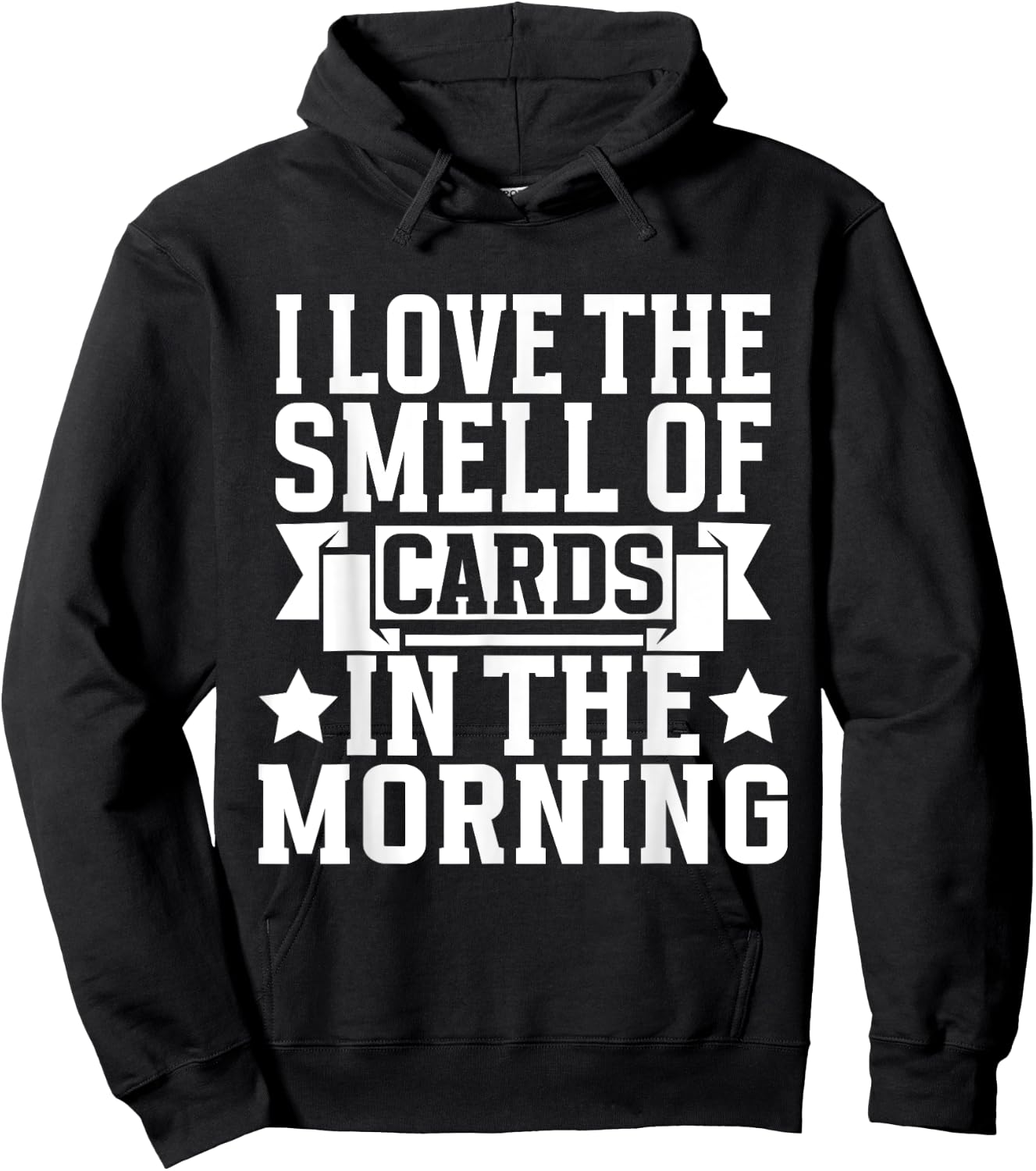 I love the Smell of Cards in the Morning Trading Card Hoodie - Hoodie | Black